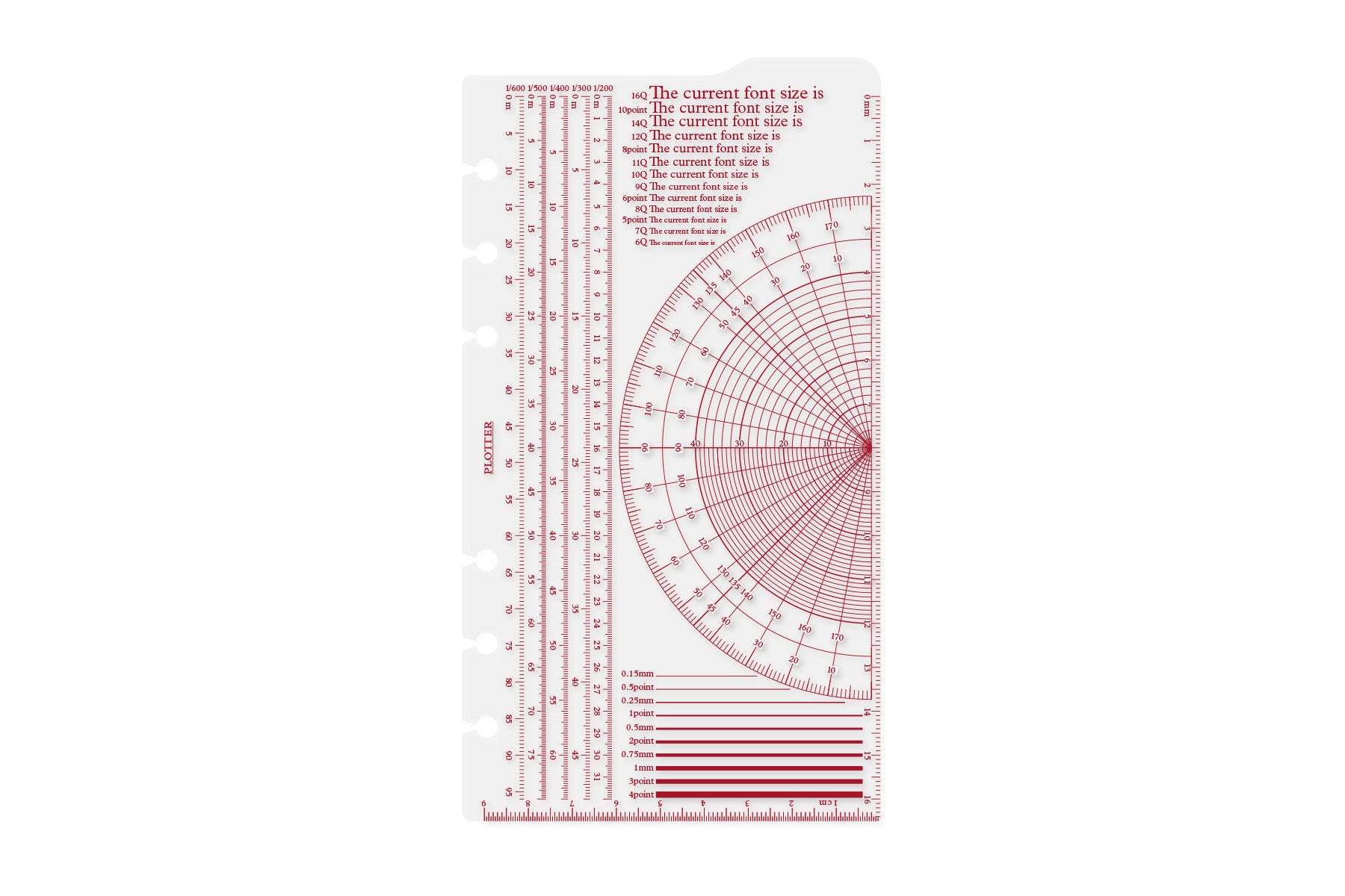 PLT0009 Plotter Ruler Pad - Bible Size for Precision Drawing & Bible Journaling | Perfect for Architects, Artists & Bible Study Note Taking