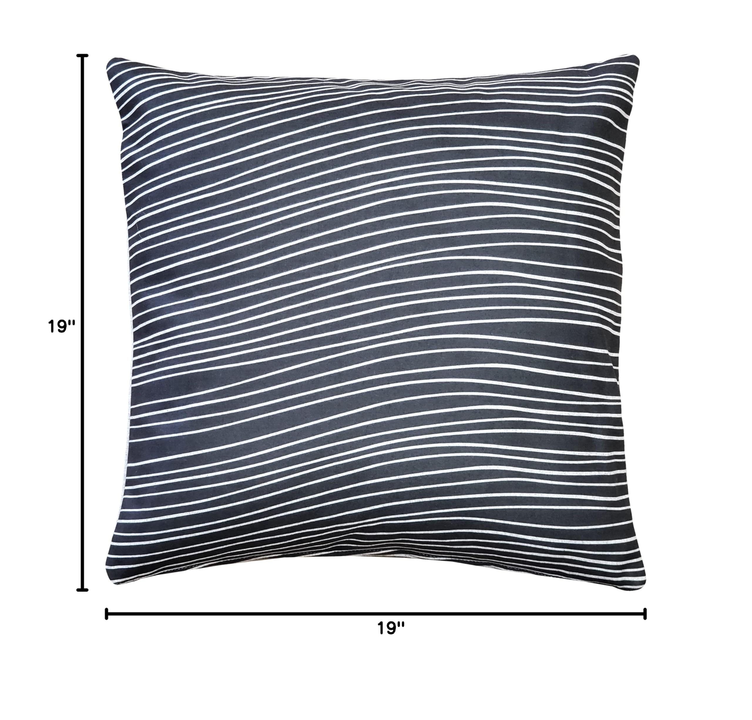 Premium Meraki Throw Pillows 19x19 Inch - Soft Square Decorative Cushions with Polyfill Insert for Sofa, Bed & Home Decor - Living Room, Bedroom & Nursery Accent Pillows