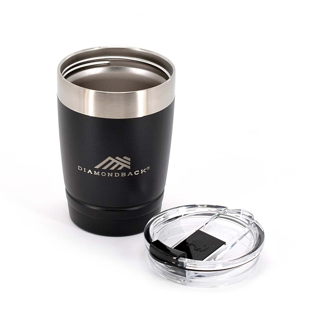 Diamondback DB 12oz Insulated Stainless Steel Tumbler with Lid - Perfect for Coffee, Tea & Cold Drinks at Home, Office or Travel