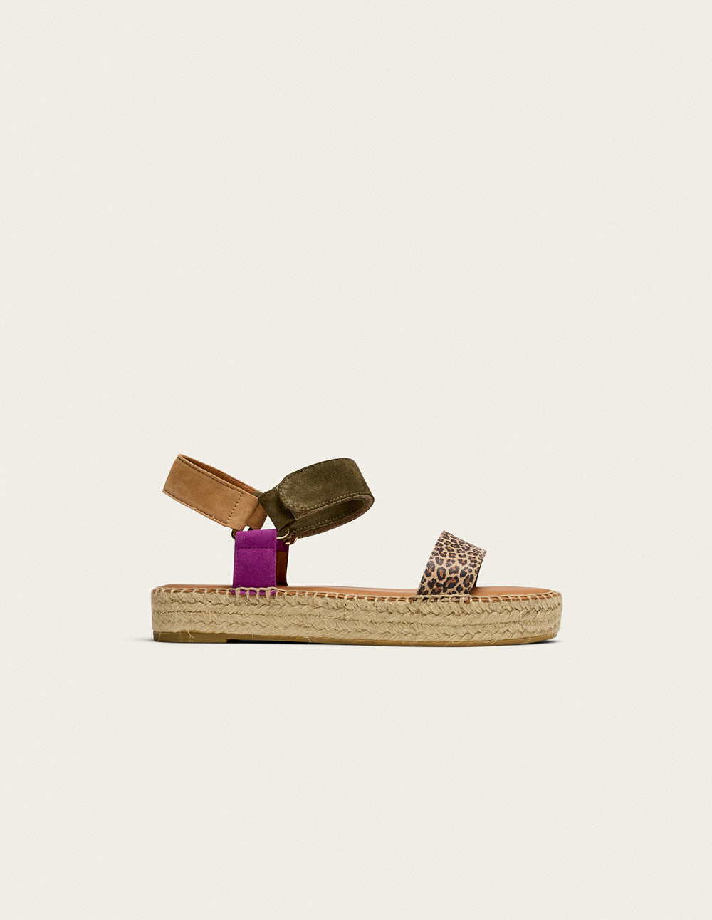 Women's Espadrilles Flore Suede Flats - Magenta, Khaki, Beige | Comfortable Summer Shoes for Beach, Vacation & Casual Outfits
