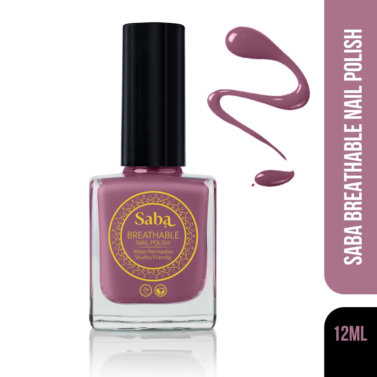 Breathable Nail Polish 12ml - Burnt Rose | High Shine Glossy Finish, Chip Resistant & Long Lasting | Vegan, Cruelty Free & Non-Toxic | Water Permeable Formula | Perfect for Daily Wear, Work & Special Occasions