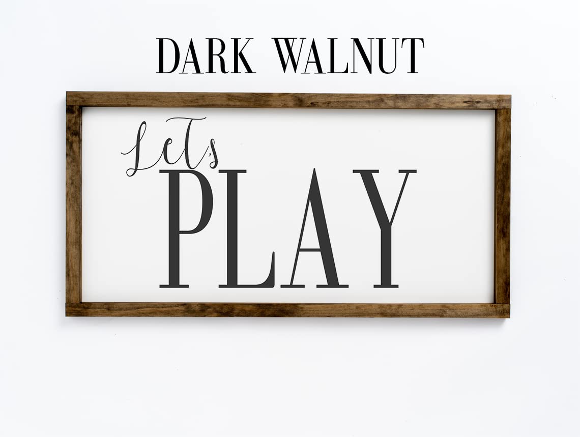 Playroom Wall Decor - Let's Play Sign for Kids' Playroom - Playroom Wall Art & Play Sign - Perfect for Nursery, Daycare, or Home Play Area