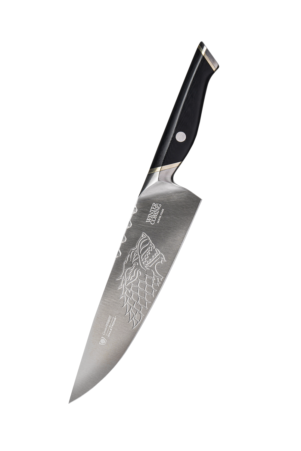 Premium 8-Inch Chef Knife - Game of Thrones™ House Stark™ Edition by Dalstrong - High-Performance Kitchen Knife for Professional Chefs & Home Cooking - Perfect for Slicing, Dicing & Meat Preparation