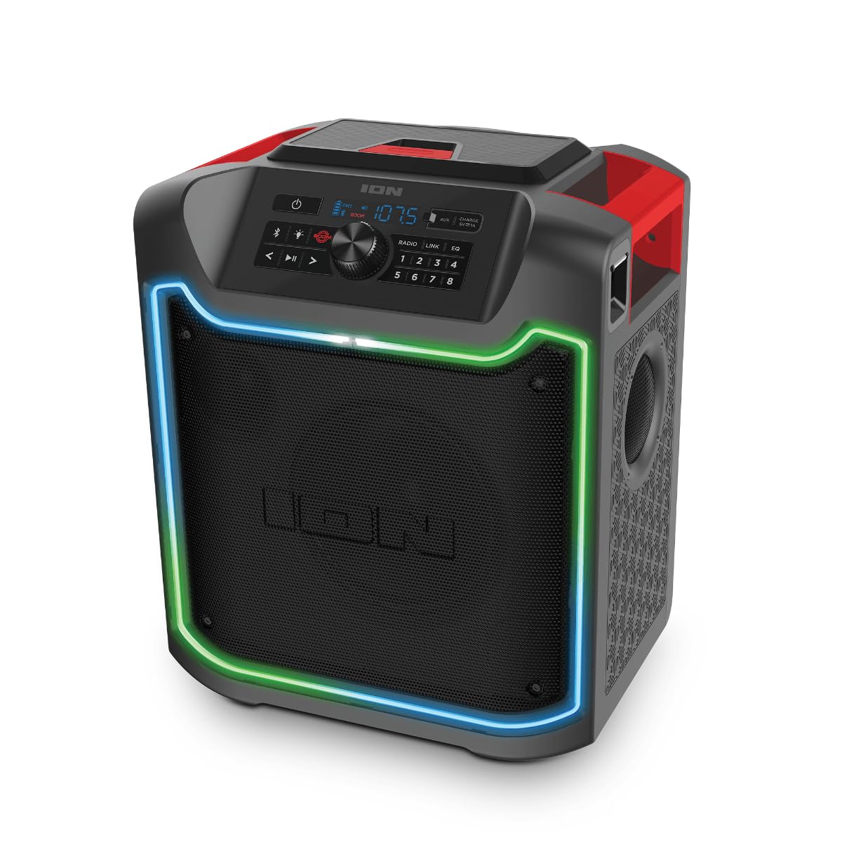 ION Pathfinder 280 All-Weather Bluetooth Speaker with Premium Wide-Angle Sound - Waterproof Outdoor Speaker for Pool Parties, Beach & Camping (Renewed)
