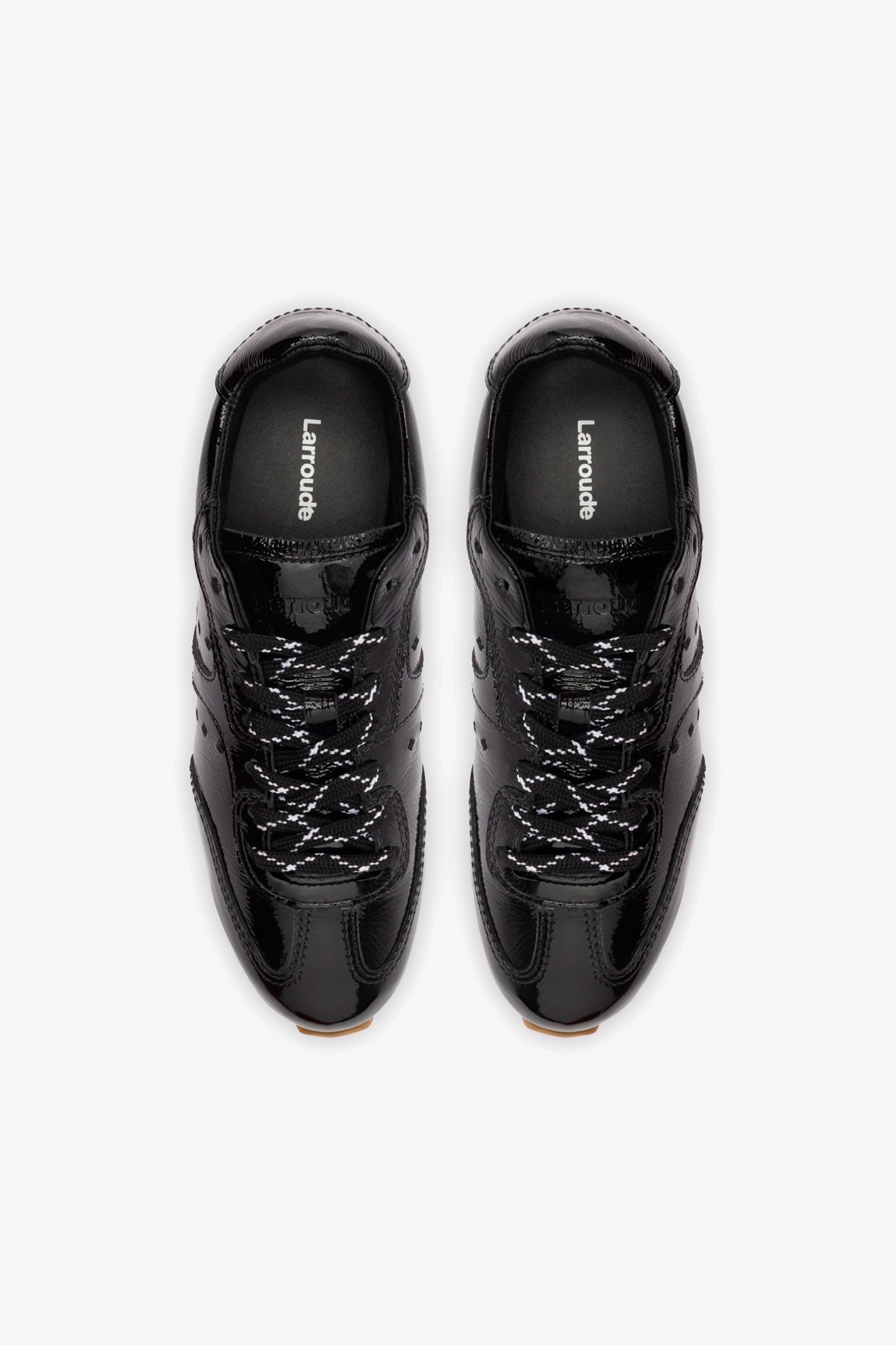 Stella Women's Black Patent Leather Sneakers - Comfortable & Stylish Casual Shoes for Walking, Work & Everyday Wear