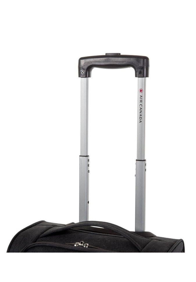 Air Canada Soft Side Underseat Carry-On Luggage - Charcoal Gray Compact Travel Bag for Business Trips & Weekend Getaways