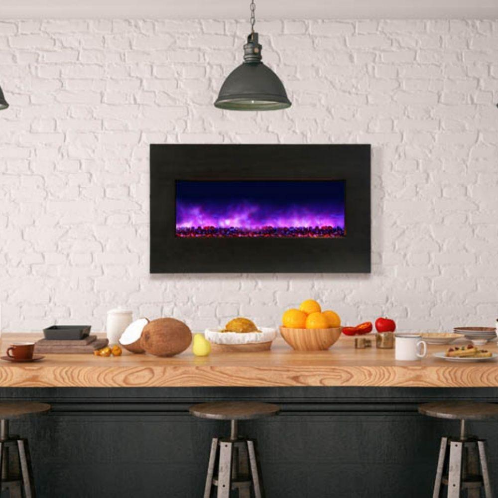 Amantii 40 Inch Birch Wood Fireplace Mantel Surround for Panorama XS Electric Fireplace - Perfect for Living Room, Bedroom & Home Decor