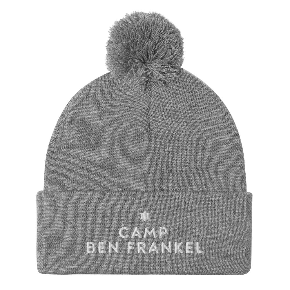 Ben Frankel Pom Pom Beanie - Soft Winter Knit Hat for Women & Men - Cozy Cold Weather Accessory for Outdoor Activities, Skiing, and Casual Wear