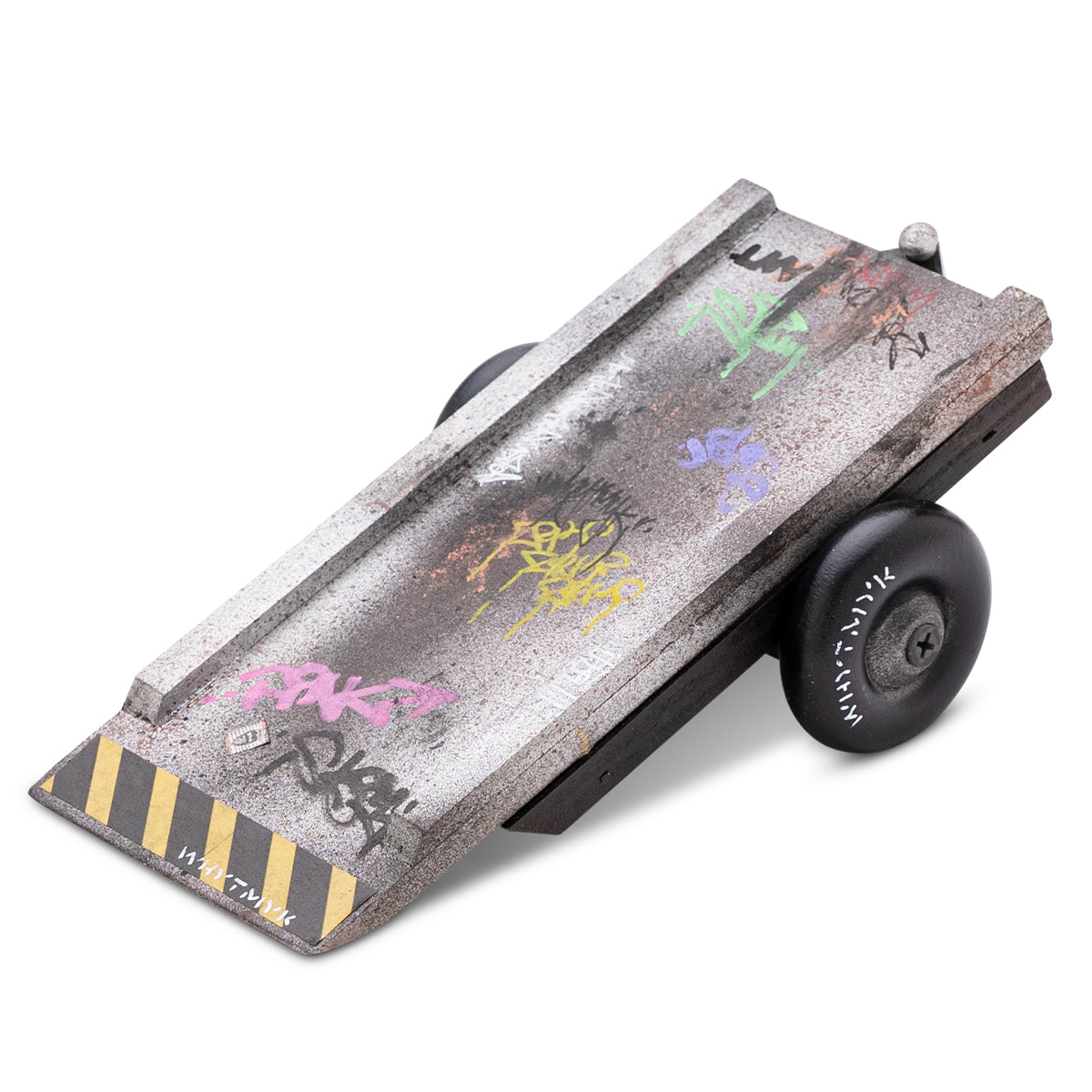 WhytMyk Concrete Fingerboard Ramp with Trailer Kicker - Professional Skateboard Training Ramp for Fingerboarding Tricks - Perfect for Indoor Skate Practice, Desk Toys & Office Stress Relief
