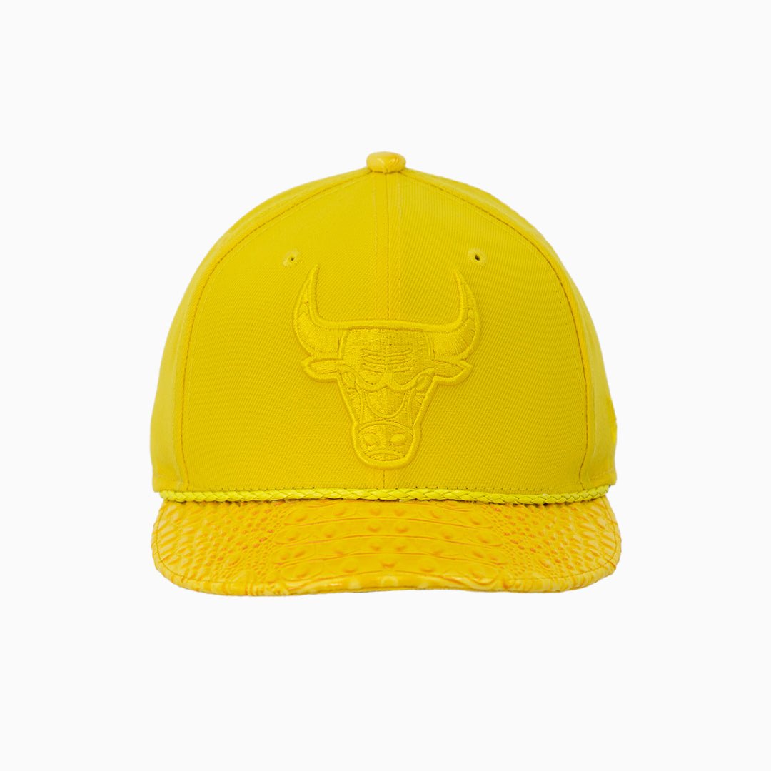 Breyer's Buck 50 Chicago Bulls NBA Snapback Hat with Genuine Leather Visor - Perfect for Basketball Games, Streetwear Fashion, and Sports Fans