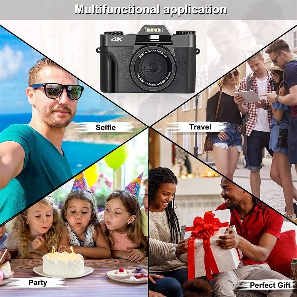 BODORME 48MP 4K Digital Camera with 3.0