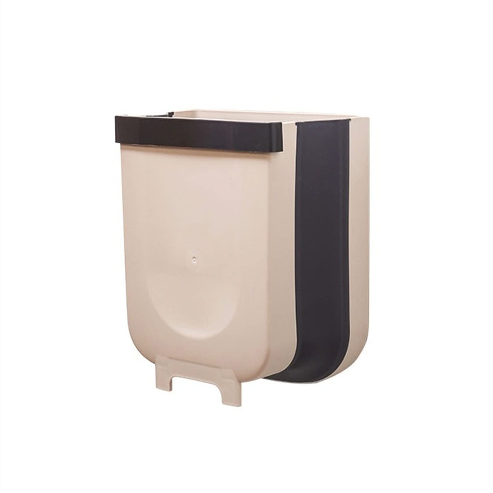 Tingting1992 Foldable Portable Compost Bin - Wall-Mounted Kitchen Trash Can for Bathroom, Cabinet Door, Car, and Outdoor Use, 2 Colors, Step Design, Ideal for Kitchen Storage and Waste Management