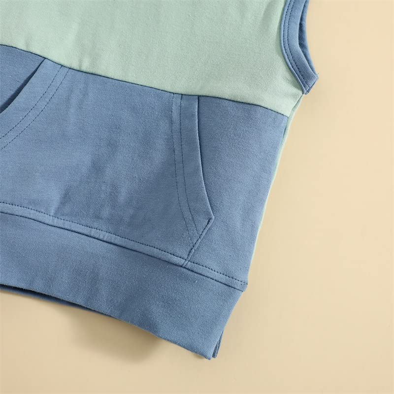 FYBITBO Toddler Boys 2-Piece Summer Outfit - Sleeveless Tank Top & Shorts Set | Comfortable Baby Boy Clothes for Playtime, Beach & Outdoor Activities