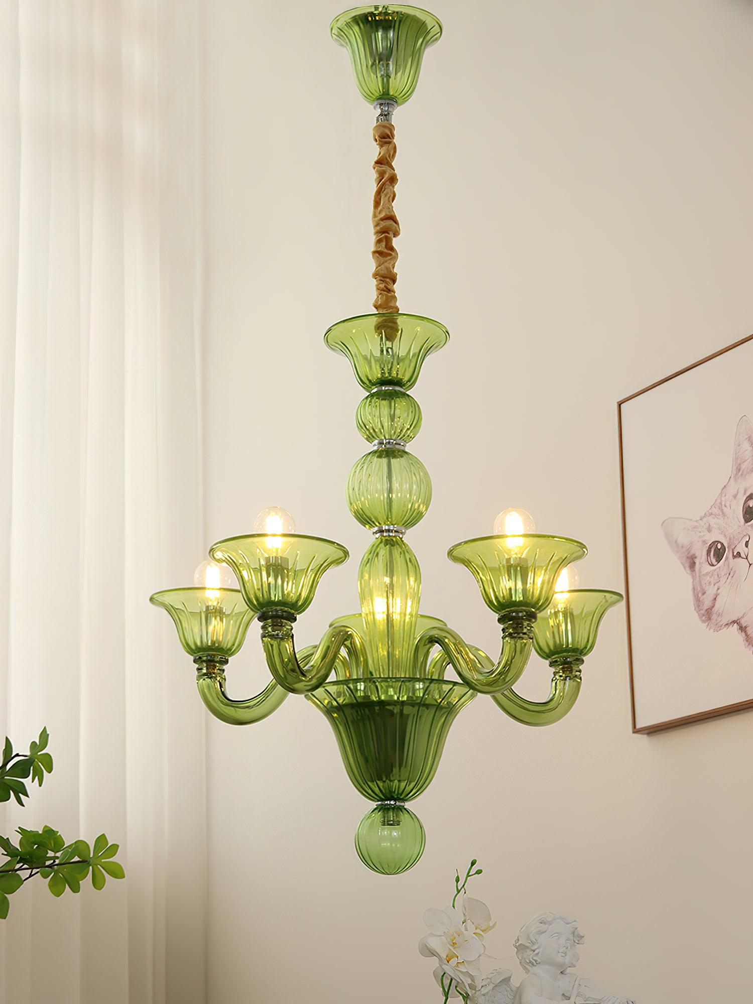 Elegant Calle Rafina Chandelier - Modern Crystal Ceiling Light Fixture for Dining Room, Living Room & Bedroom Decor
