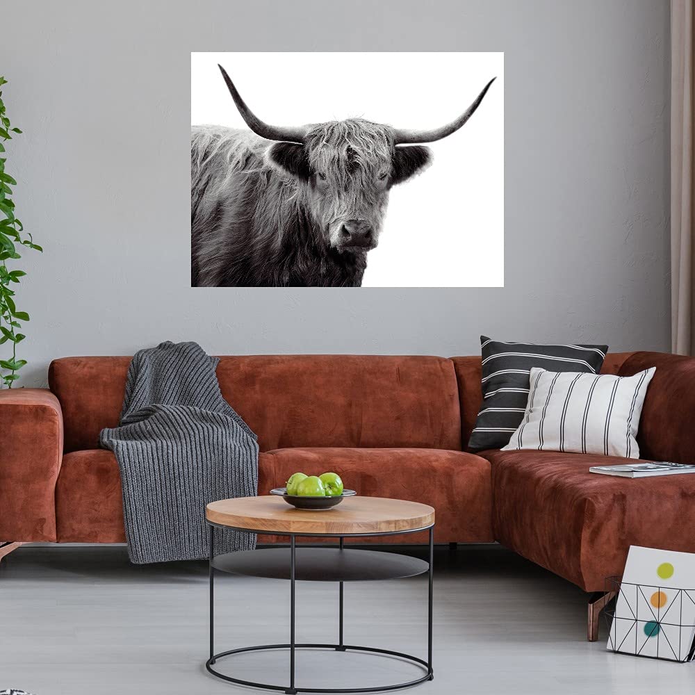 Highland Haze Fine Art Canvas Wall Decor by Artist Bill Philip - 32x24 Inches - Ready to Hang - Perfect for Living Room, Bedroom, Office & More - Elevate Your Home or Workspace Decor