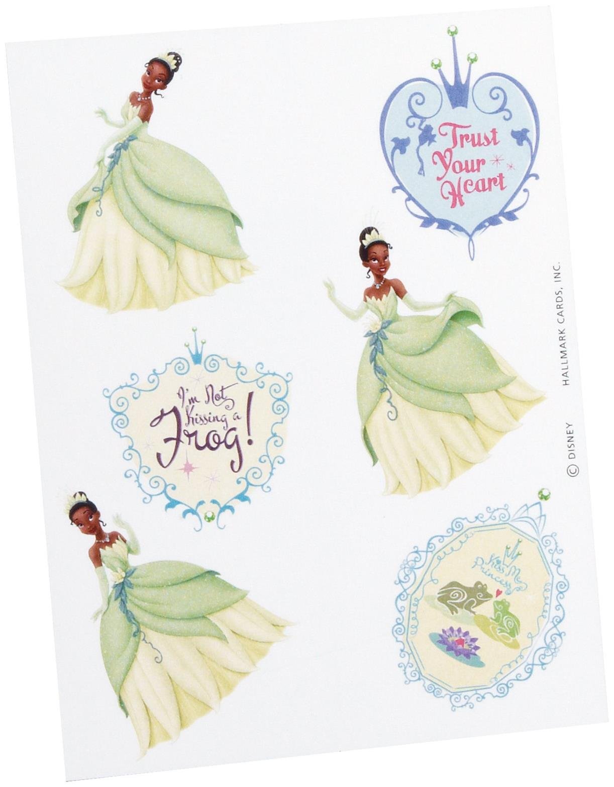 Disney Princess and the Frog Temporary Tattoos - 2 Sheets for Kids, Adults & Costume Parties | Waterproof Fake Tattoos for Halloween, Cosplay & Themed Events