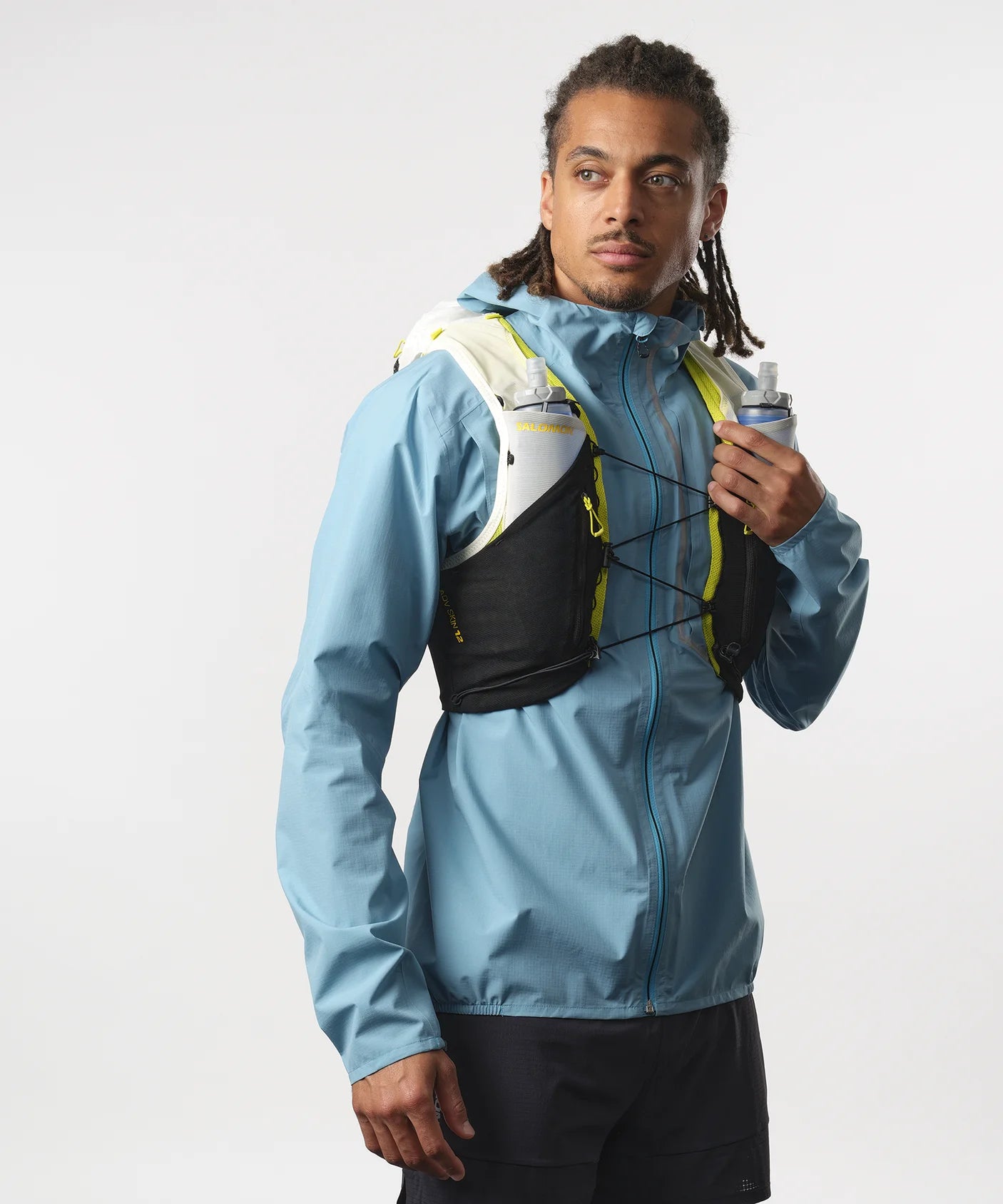 Advanced Skin 12 Hydration Running Vest with 2 Soft Flasks - Lightweight Breathable Marathon Trail Race Gear for Men & Women