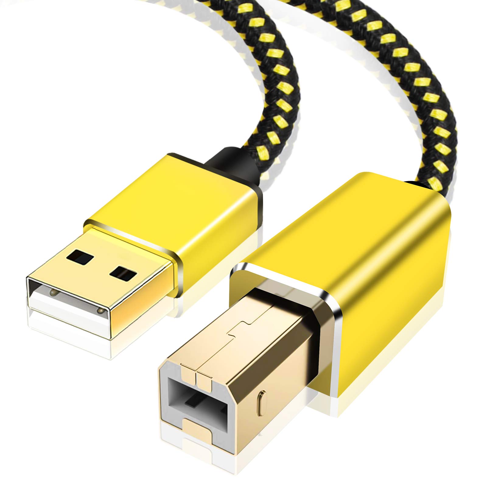 High-Speed USB 2.0 Printer Cable - Type A Male to B Male (4M/12Ft) - Compatible with HP, Canon, Dell, Epson, Lexmark, Xerox, Samsung Printers & Scanners - Perfect for Home Office, Business & Professional Printing Needs