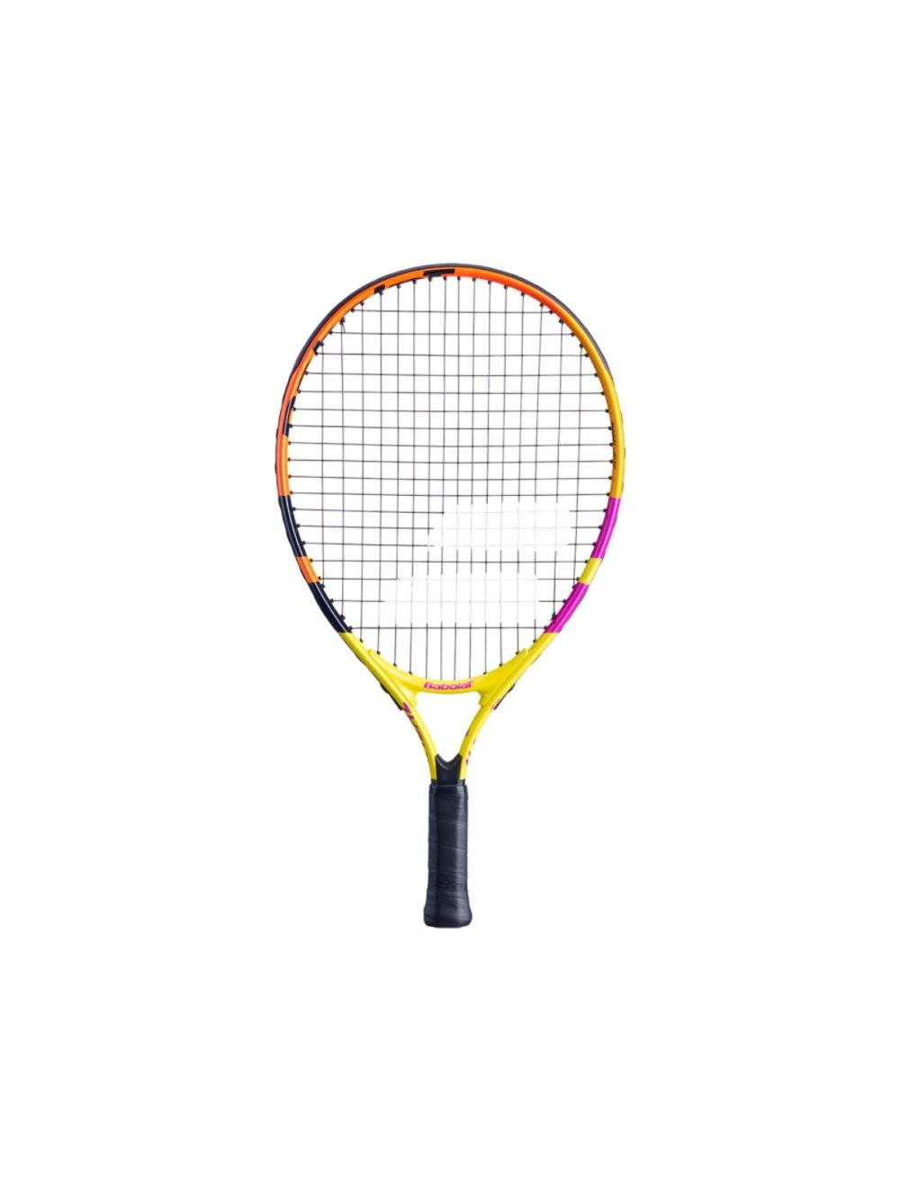 Babolat Nadal JR 19 Prestrung Junior Tennis Racquet for Kids - Orange/Purple/Yellow | Perfect for Beginners & Junior Tennis Training | Lightweight & Durable for Youth Players