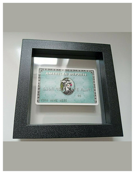 D*FACE American Depress Credit Card - Punk Rock Style Wallet Accessory for Concerts & Nightlife