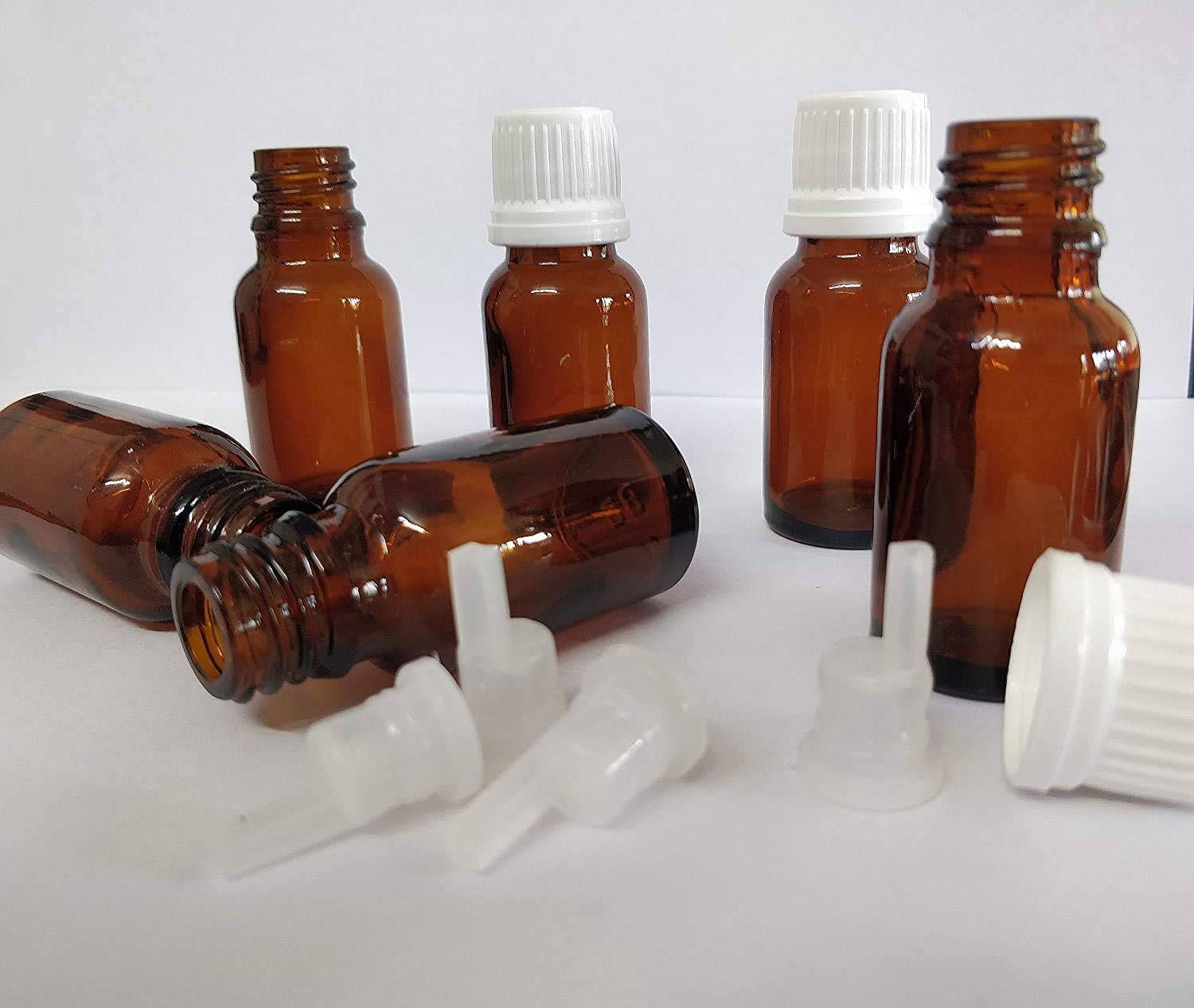 Premium 15ml Amber Glass Bottles with Leak-Proof Euro Dropper - 6 Pack for Essential Oils, CBD Oil, Tinctures & Herbal Medicine | Perfect for DIY Skincare, Aromatherapy & Travel-Sized Storage