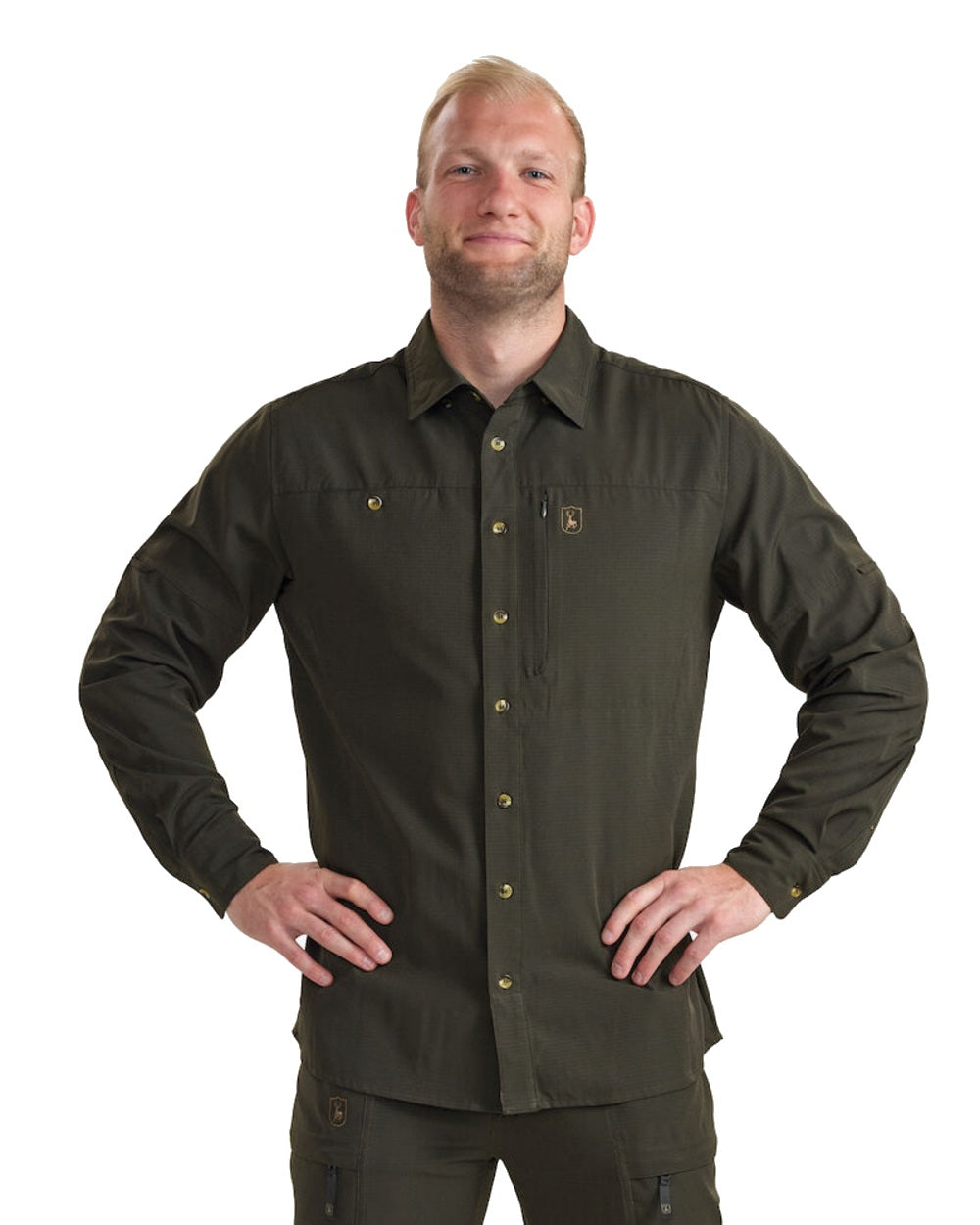 Deerhunter Camo Hunting Shirt - Lightweight Breathable Camouflage Shirt for Men - Perfect for Hunting, Fishing, and Outdoor Adventures