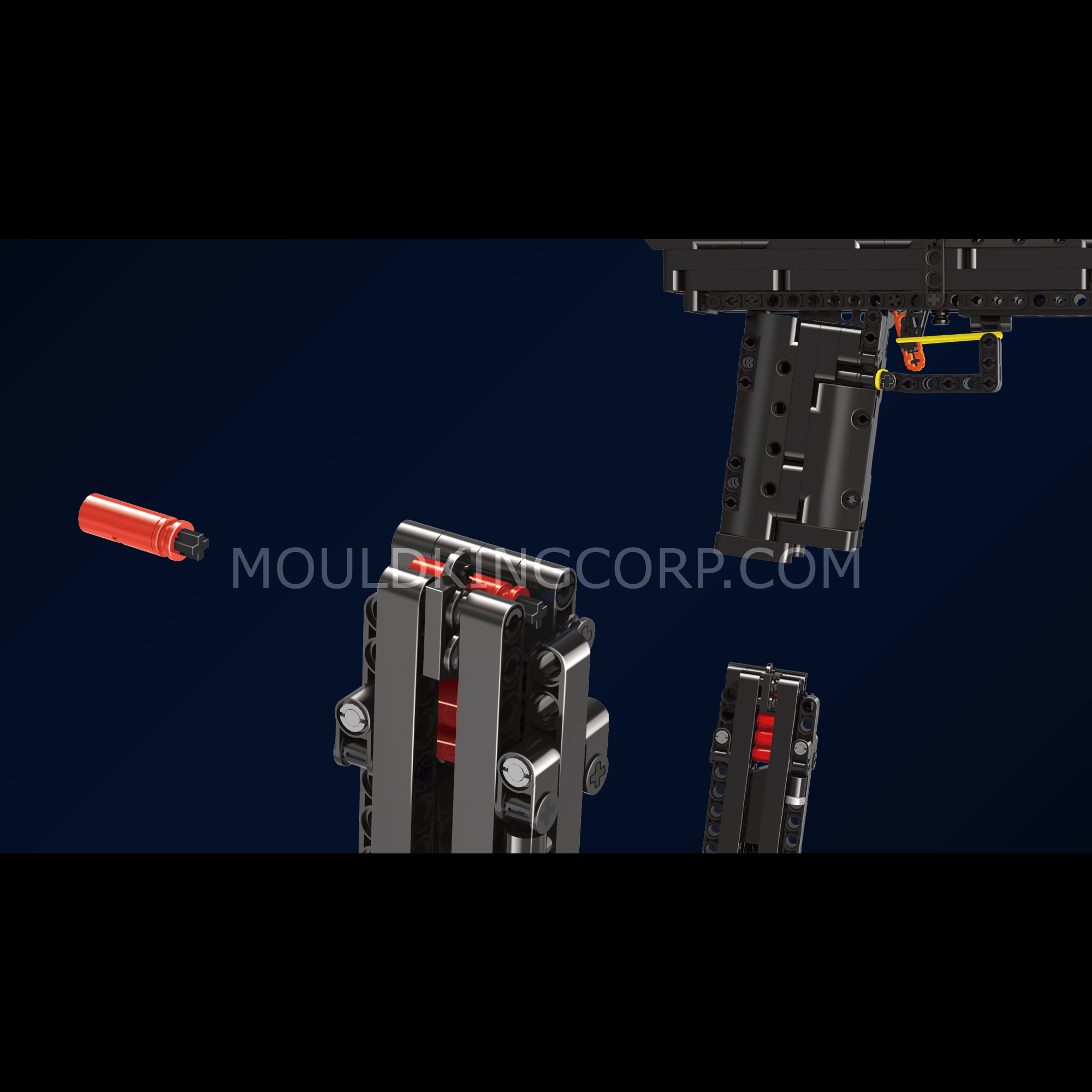MOULD KING 14004S Desert Eagle Building Blocks Set - 563 PCS Model Gun Toy for Adults & Kids - Perfect for Creative Play, STEM Learning, and Collectors Display