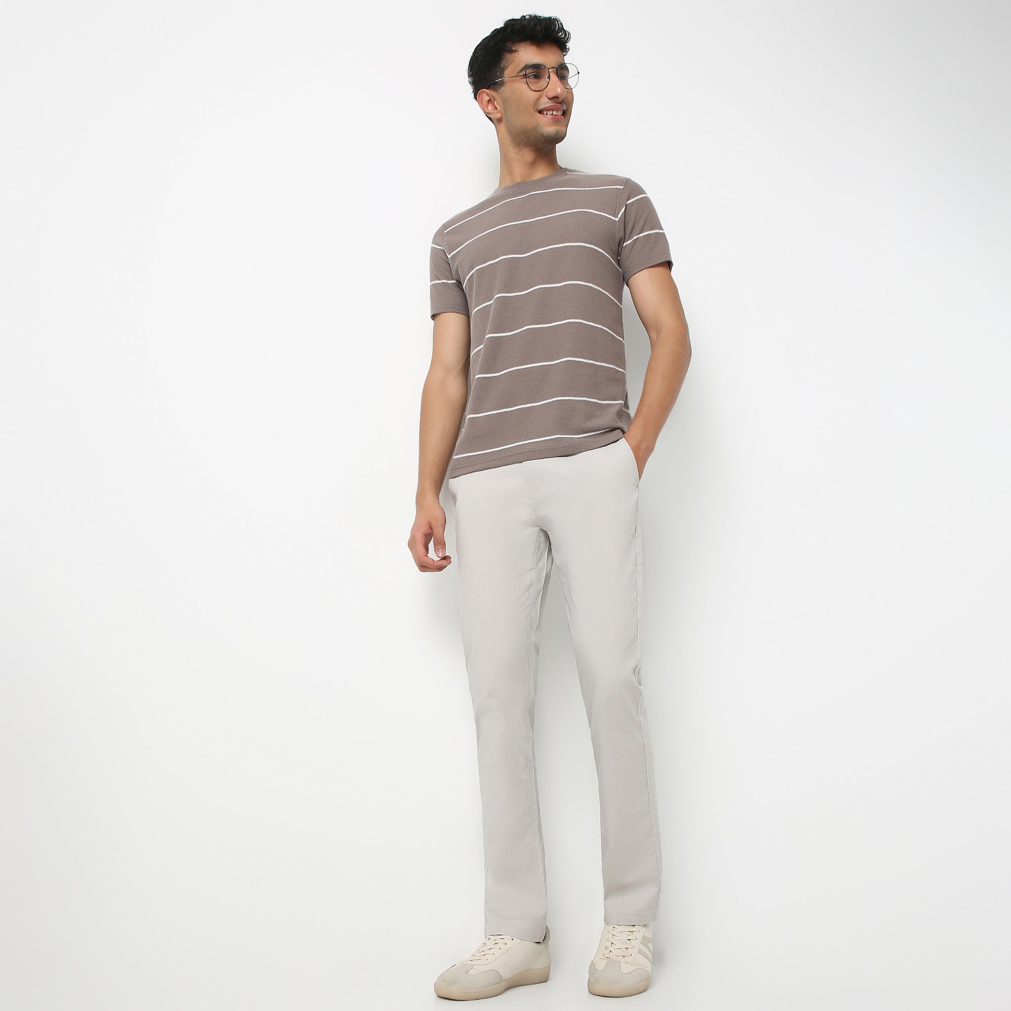 Elemental™ Men's Cotton Chino Pants - Stretch, Durable & Versatile Ankle-Length Casual Trousers for Work & Weekend Wear