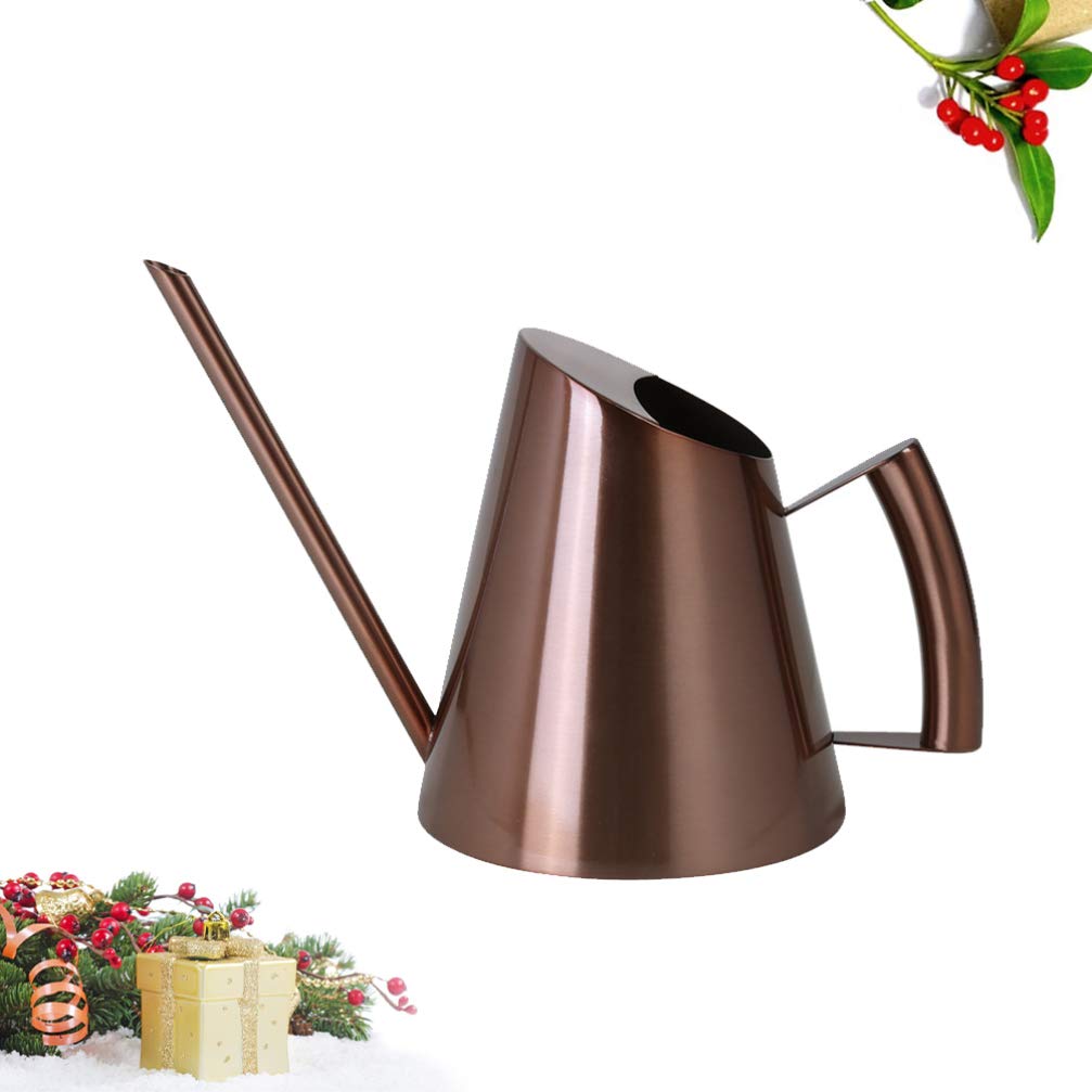 Galvanized Indoor Watering Can with Long Spout - Modern Plant Watering Pot for Houseplants, Flowers & Garden - Antique Style Child-Friendly Watering Kettle with Ergonomic Handle (Perfect for Indoor Plants, Balcony Gardens & Delicate Flower Care)