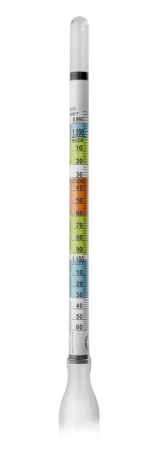 Triple Scale Hydrometer for Home Brewing - Accurate Alcohol Content Tester for Beer, Wine & Mead Making - Essential Brewing Equipment for Homebrewers & Winemakers