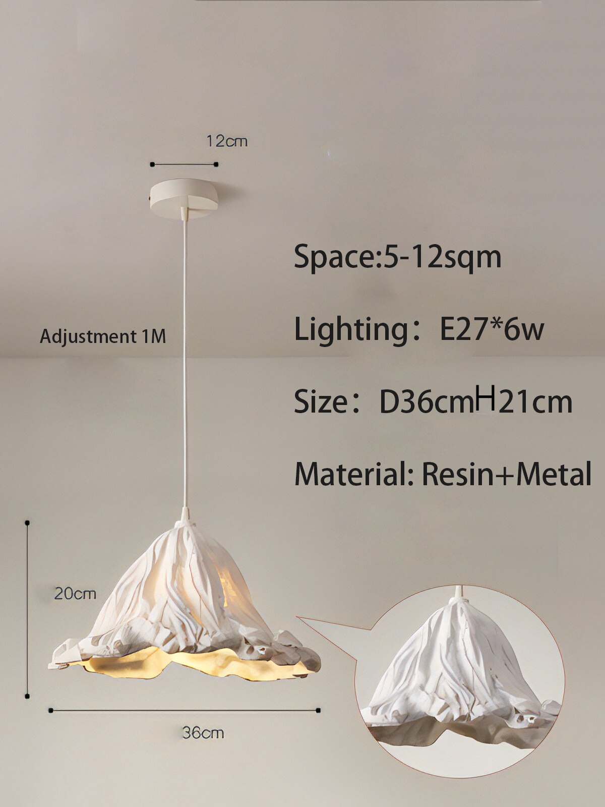 21cm  White