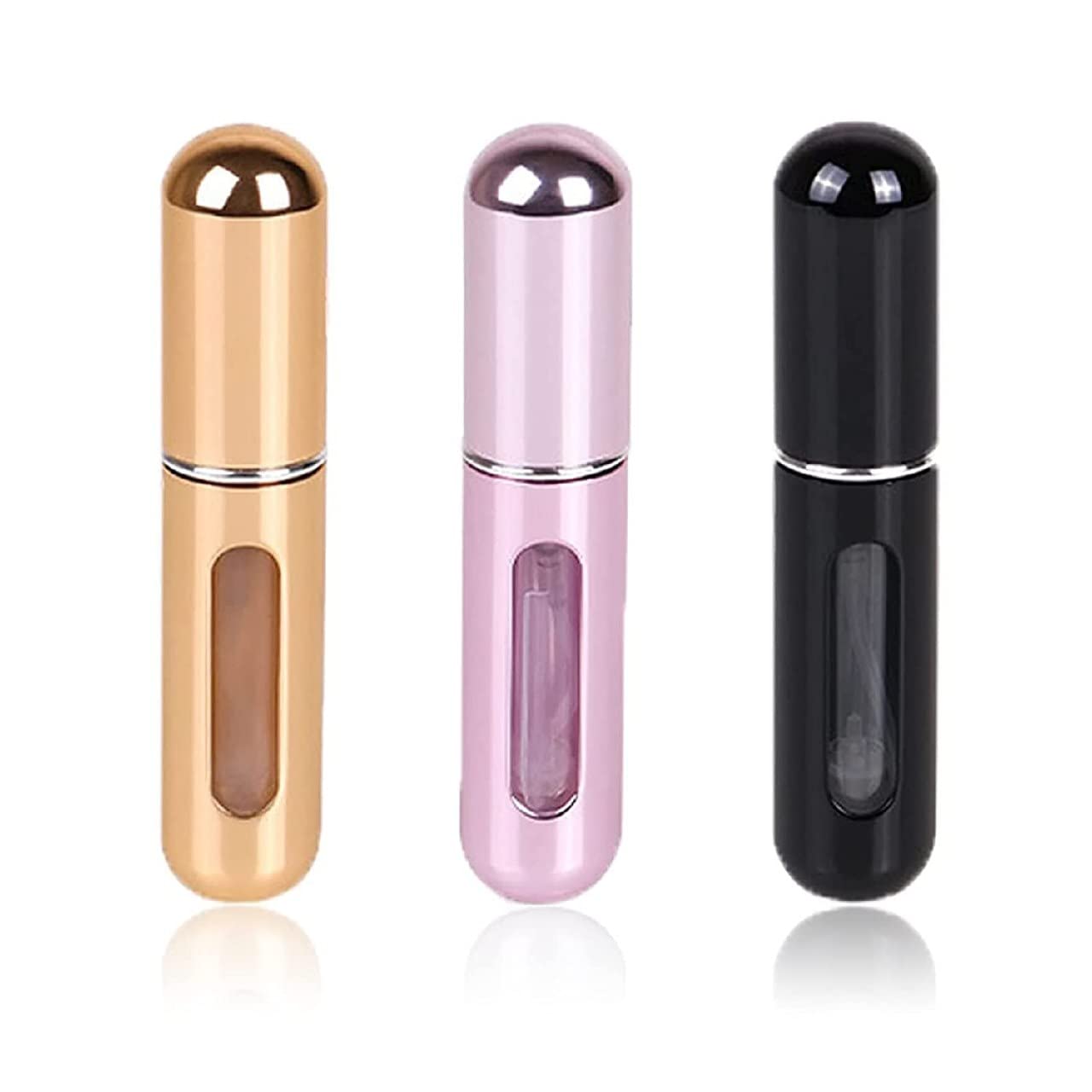 Refillable Travel Perfume Atomizer - Portable Mini Perfume Spray Bottle for Women & Men | Leak-Proof Fragrance Container for Airplane, Gym, Office & Vacation (1 Pack, Multi-Color)