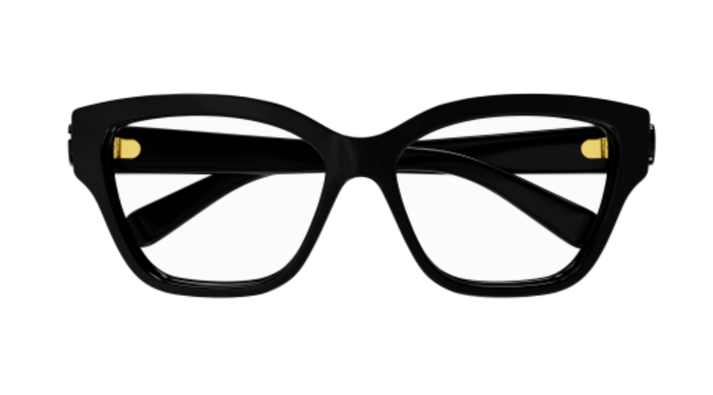 Gucci GG1597O 001 Black Cat Eye Women's Eyeglasses - Stylish Prescription Glasses for Women, Fashionable Eyewear for Work & Everyday Wear