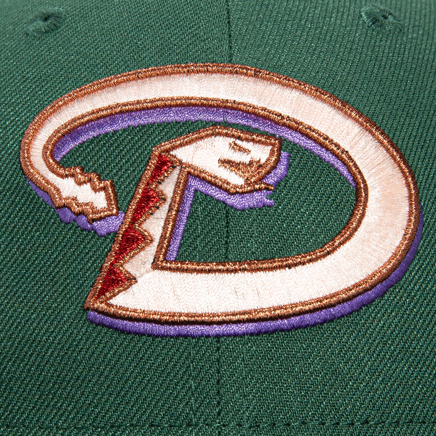 New Era 59Fifty Arizona Diamondbacks MLB Baseball Cap with Inaugural Patch - Green, Black, Apricot & Metallic Copper - Adjustable Snapback Hat for Men & Women - Perfect for Baseball Games, Sports Fans & Streetwear Fashion