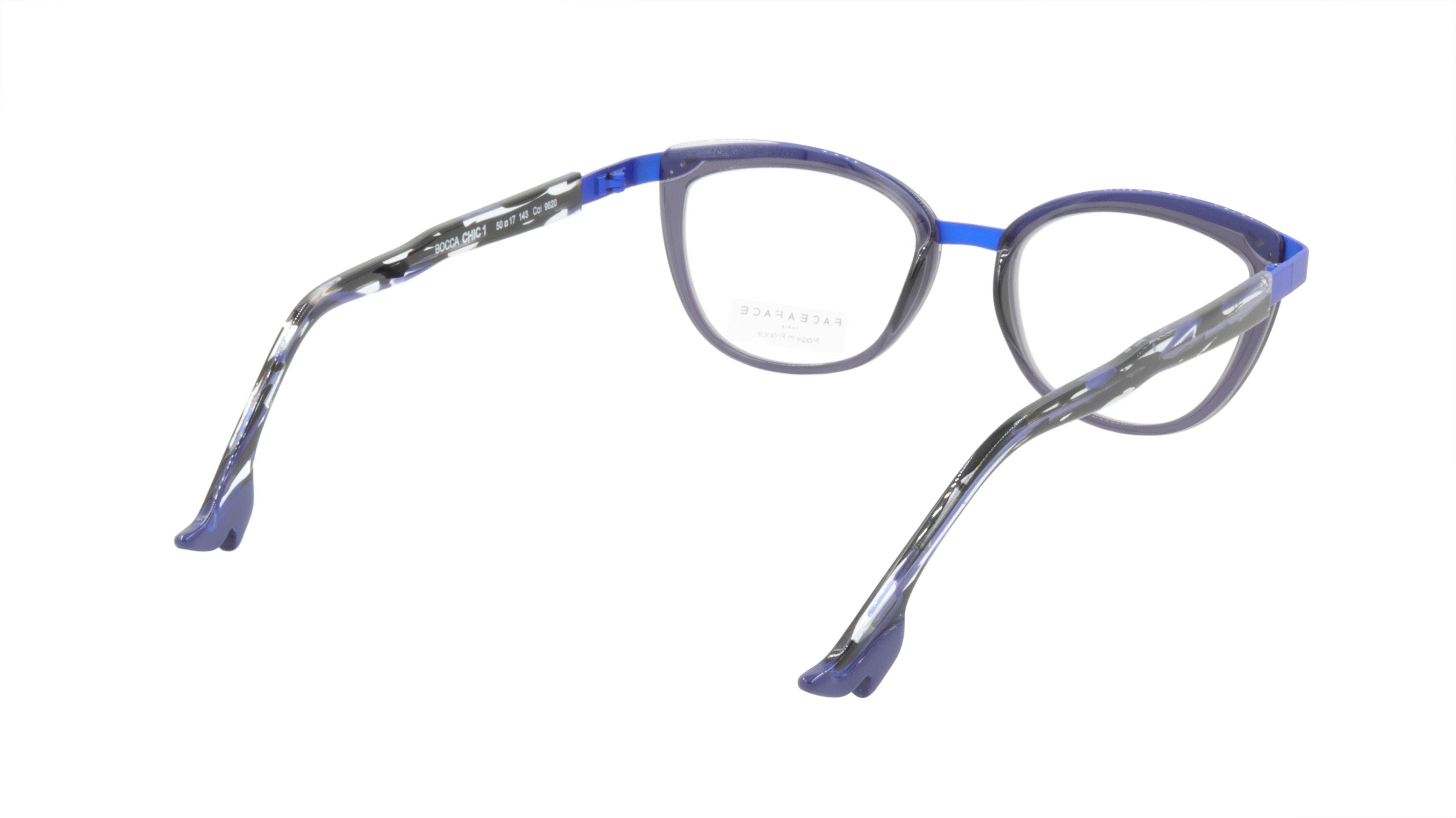 Face A Face BOCCA CHIC 1 Eyeglasses Frame 9620 - Acetate Dark Violet Mauve Glasses for Women & Men | Stylish Reading & Fashion Eyewear for Office, Daily Wear & Special Occasions