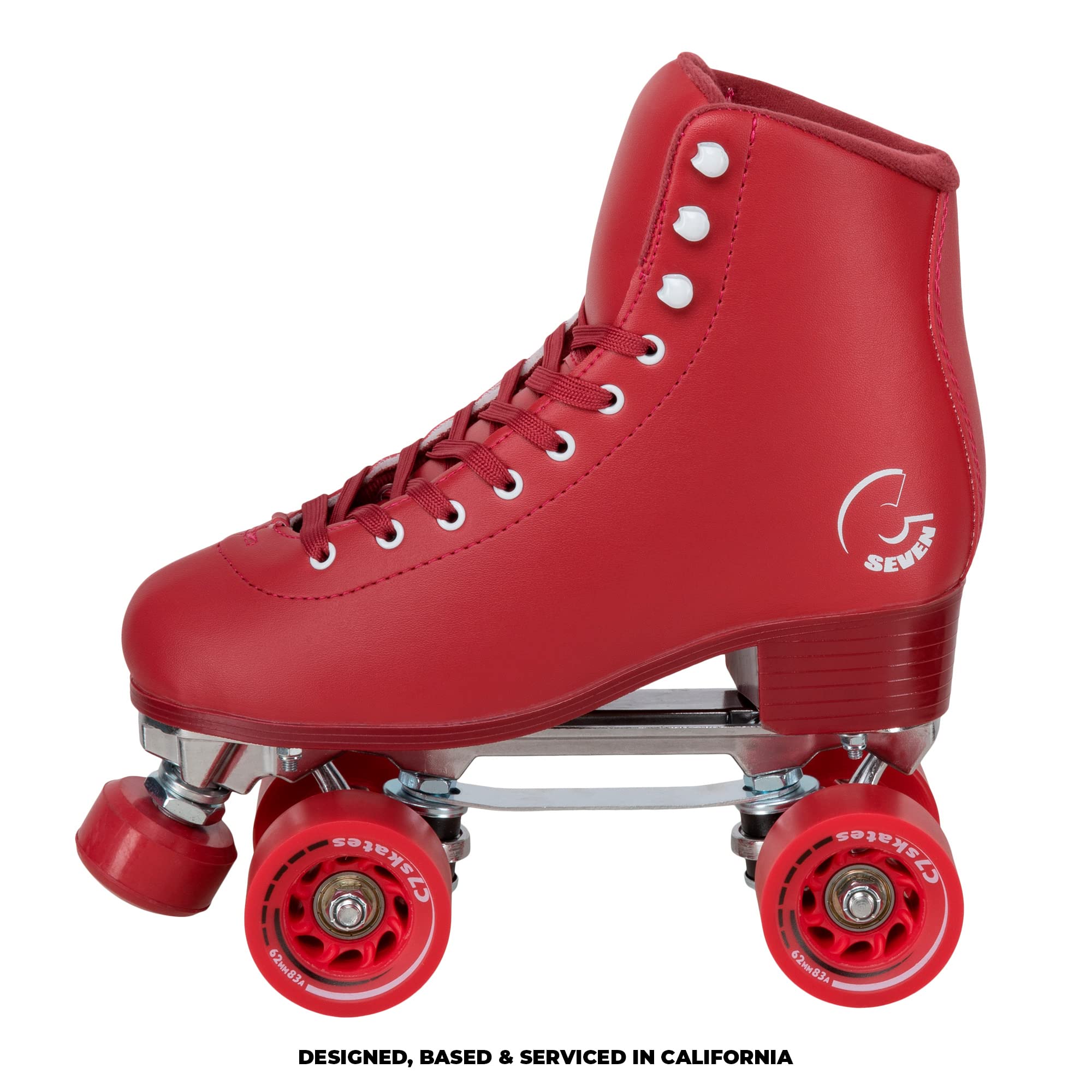 C7 Skates Dark Magic Quad Roller Skates for Outdoor & Rink Skating