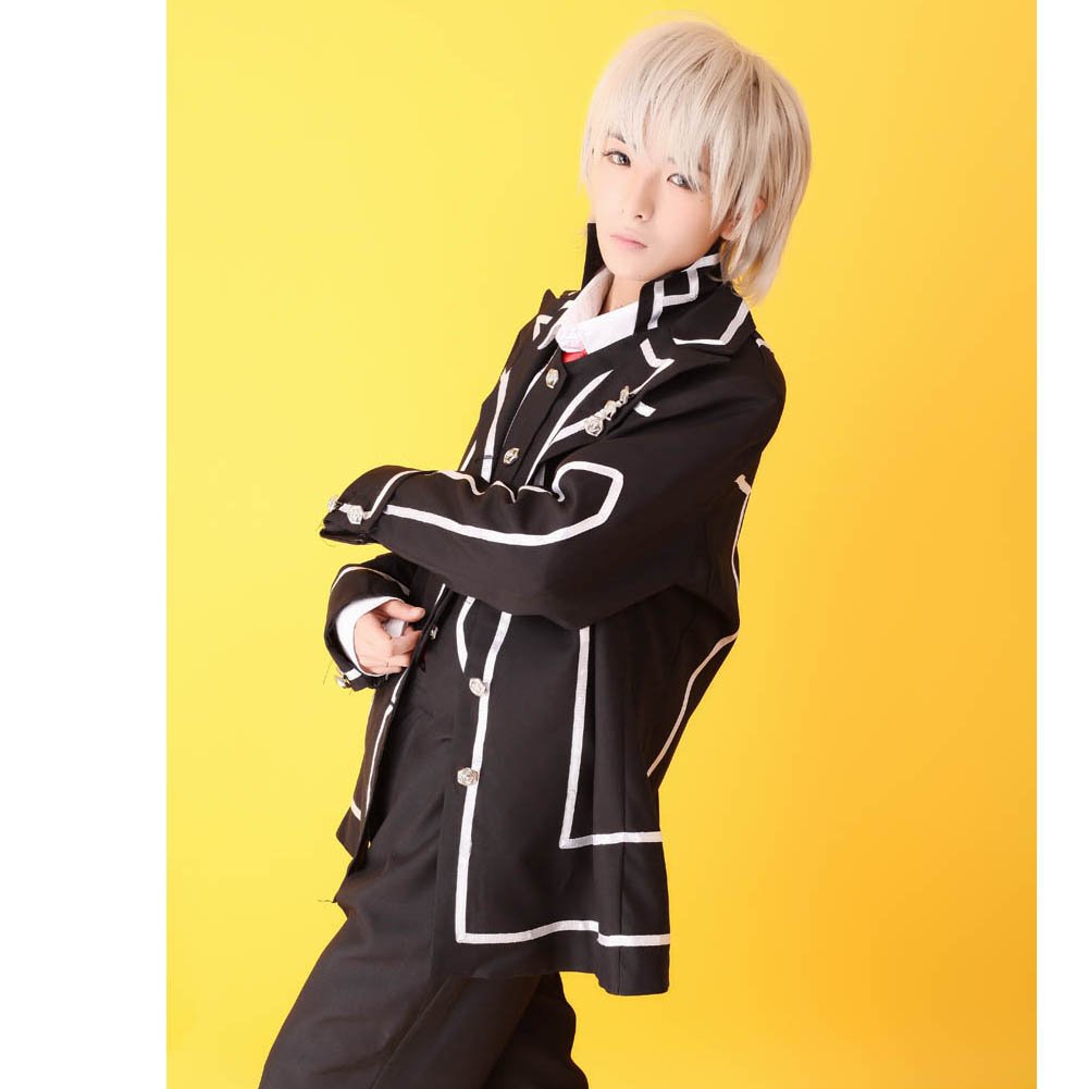 Vampire Knight Cosplay Costume - Japanese Anime Day School Male Uniform Black (Size L) | Perfect for Halloween, Cosplay Events & Anime Conventions