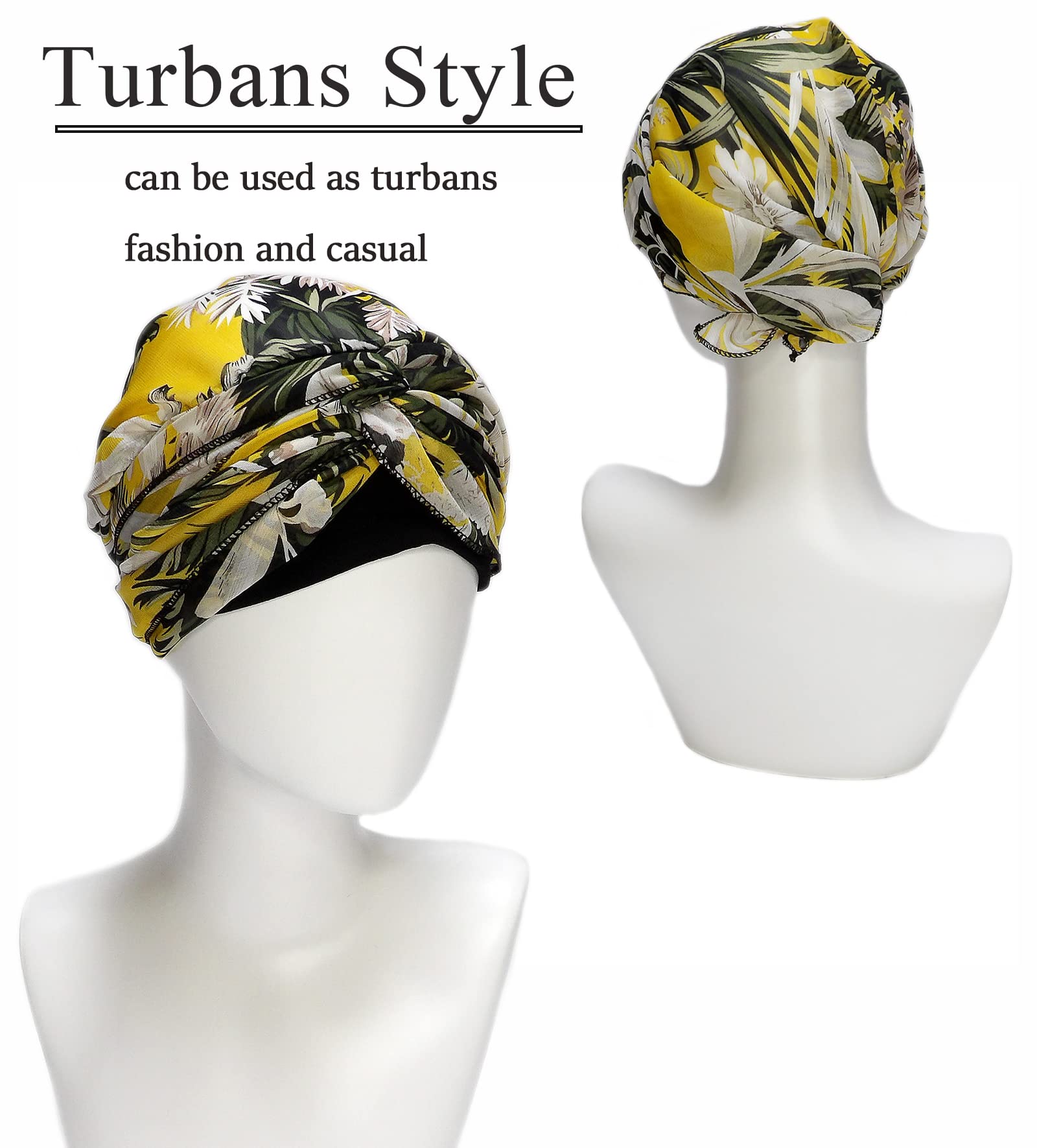Women's Sleep Beanie Head Scarf - Soft Cotton Turban for Bald Women, Chemo Hats, Cancer Patients - Cozy Headwear for Sleeping, Lounging & Indoor Comfort