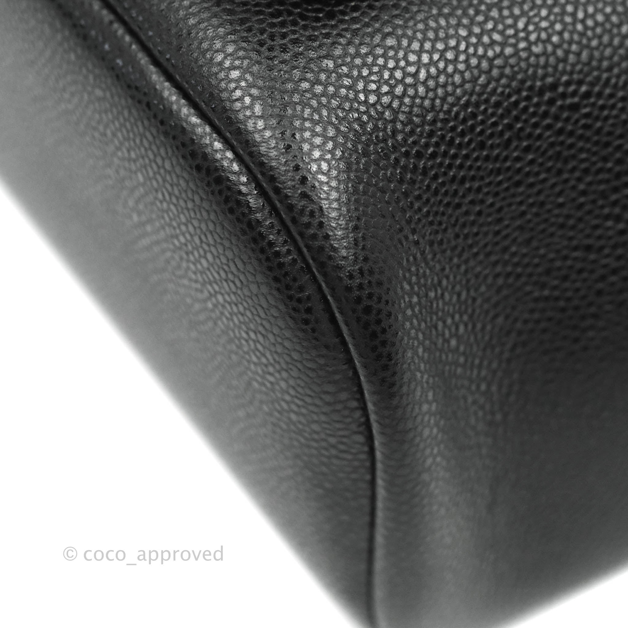 Chanel Business Affinity Drawstring Bucket Bag - Black Caviar Leather with Gold Hardware (21P Collection) | Luxury Crossbody Handbag for Work, Travel & Everyday Use