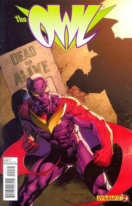 Owl (2nd Series) #2B VF/NM - Dynamite Comics Sub Variant | Rare Collectible Comic Book for Fans & Investors | Perfect for Display, Gifts, and Comic Collections
