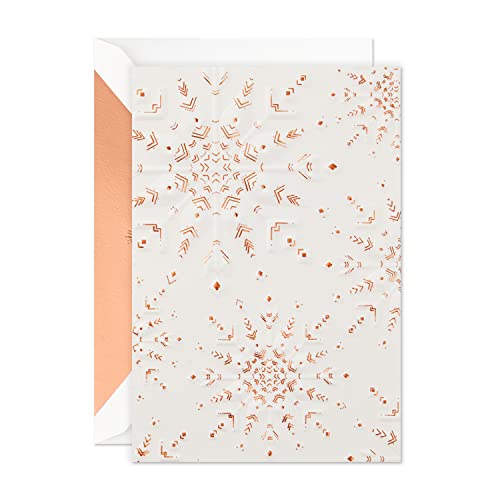 Embossed Snowflake Holiday Cards