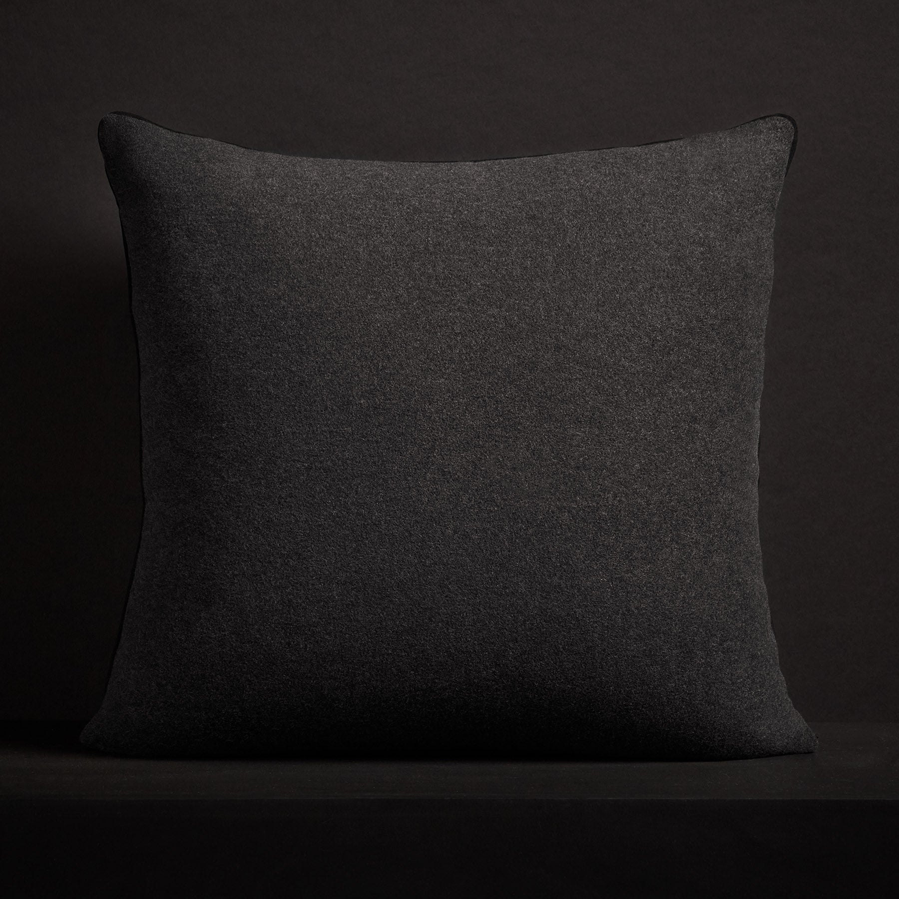 Black and Ivory Plaid Throw Pillow with Piping - Cozy Home Decor for Sofa, Bed & Living Room