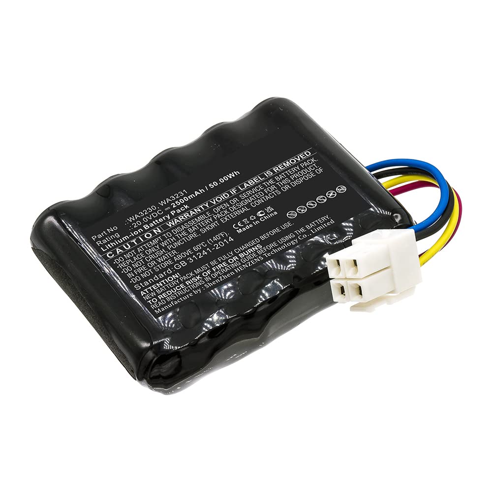 Synergy Digital 20V 2500mAh Li-ion Replacement Battery for Worx WA3230 & Landroid S450i (2018 Model) - Ultra High Capacity Power Supply for Gardening Tools, Lawn Mowers, and Outdoor Equipment