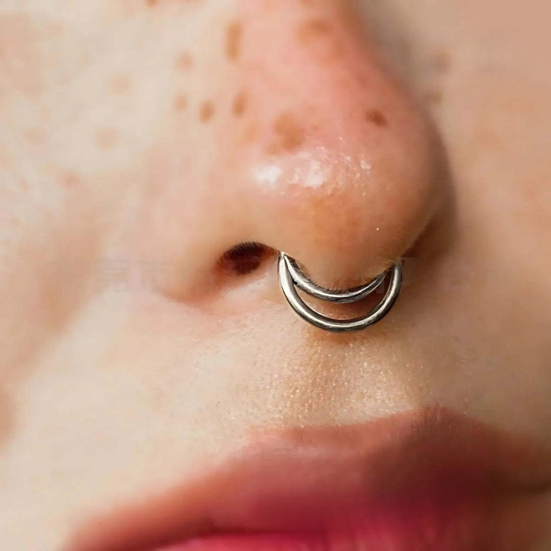 Surgical Steel Indian Septum Nose Ring Hoop - Hypoallergenic Body Jewelry for Women & Men | Perfect for Piercings, Festivals & Boho Style Outfits