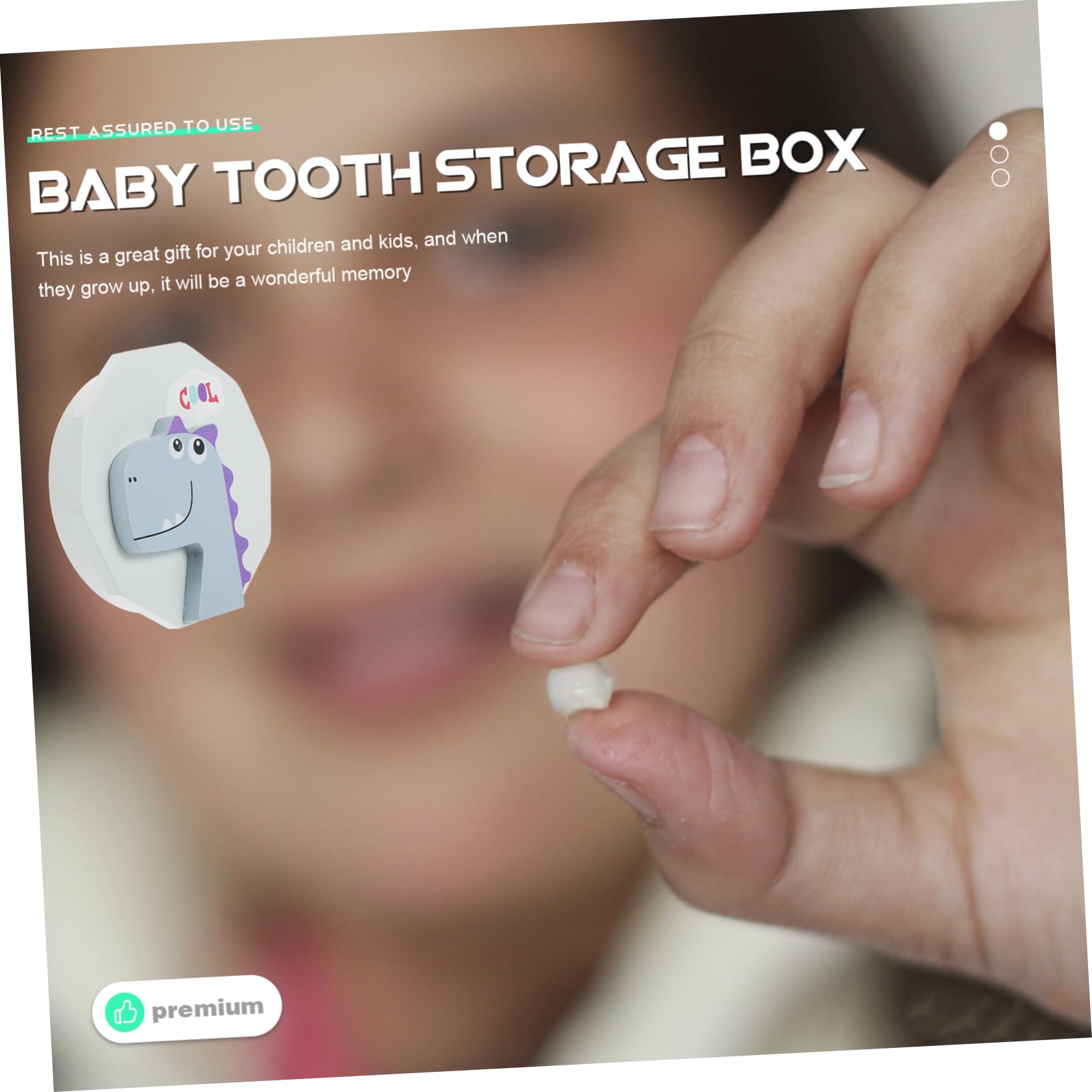 UPKOCH Baby Teeth Keepsake Box - Wooden Tooth Holder for Boys & Girls | First Tooth Memory Box for Baby Shower Gifts & Milestone Keepsakes | Perfect for Newborns, Toddlers & Parents to Preserve Precious Memories