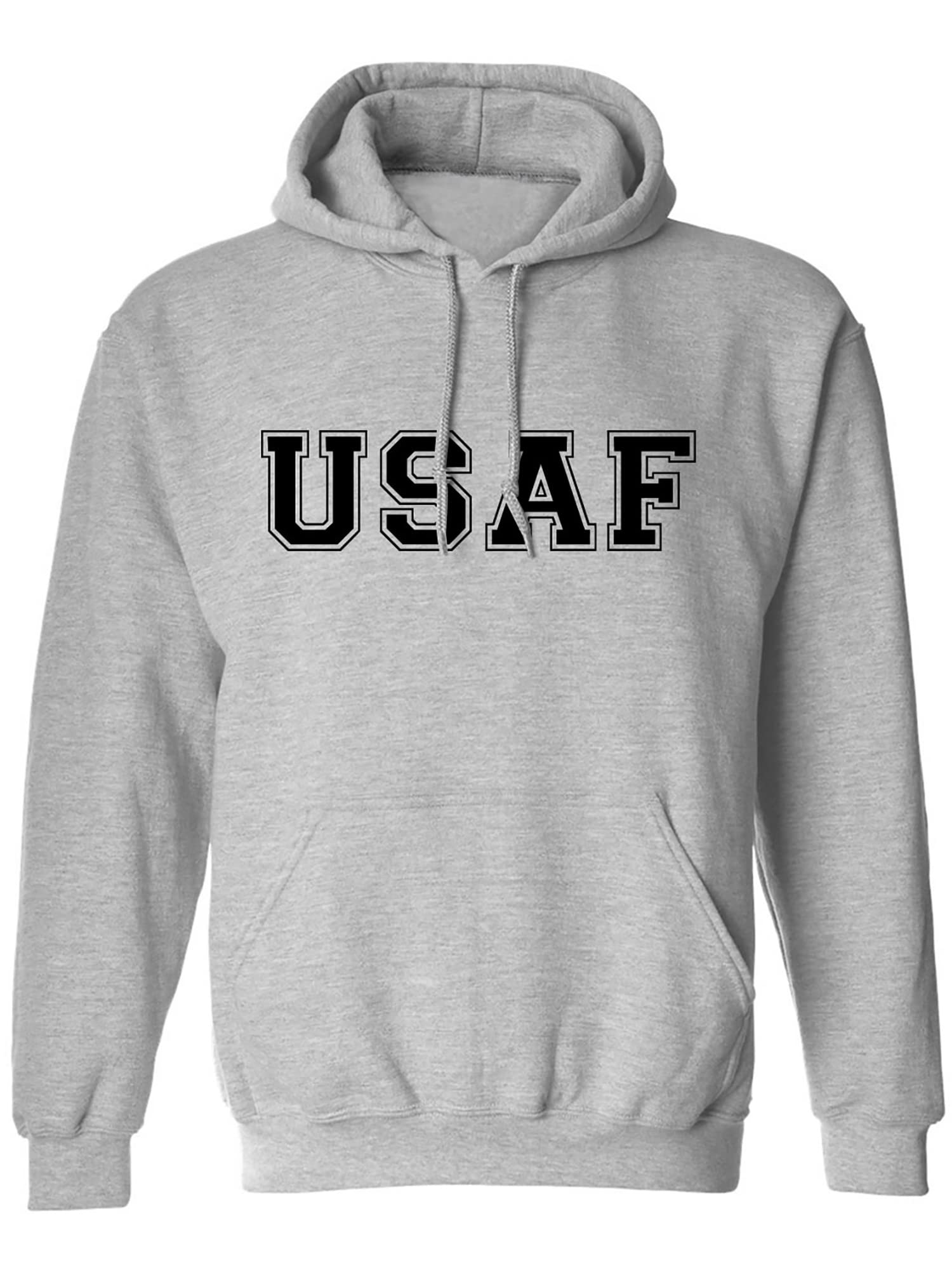 Zerogravitee USAF Air Force Hooded Sweatshirt - Gray Military Pullover for Men & Women | Perfect for Outdoor Activities, Casual Wear & Military Enthusiasts