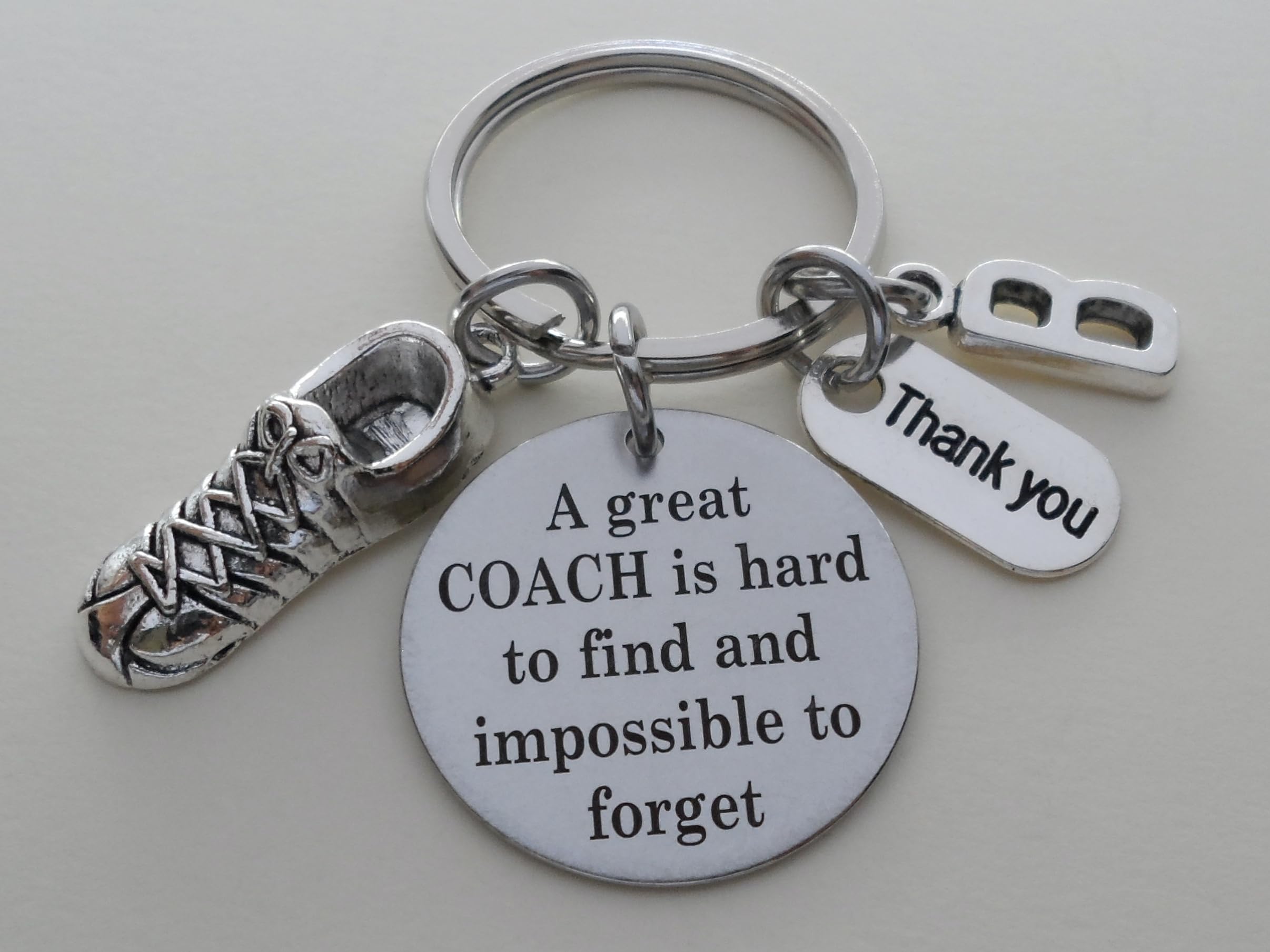 Custom Coach Saying Keychain with Sports Charm - Personalized Coach Appreciation Gift for Baseball, Football & Basketball Coaches - Perfect for End of Season Awards, Thank You Gifts & Team Recognition