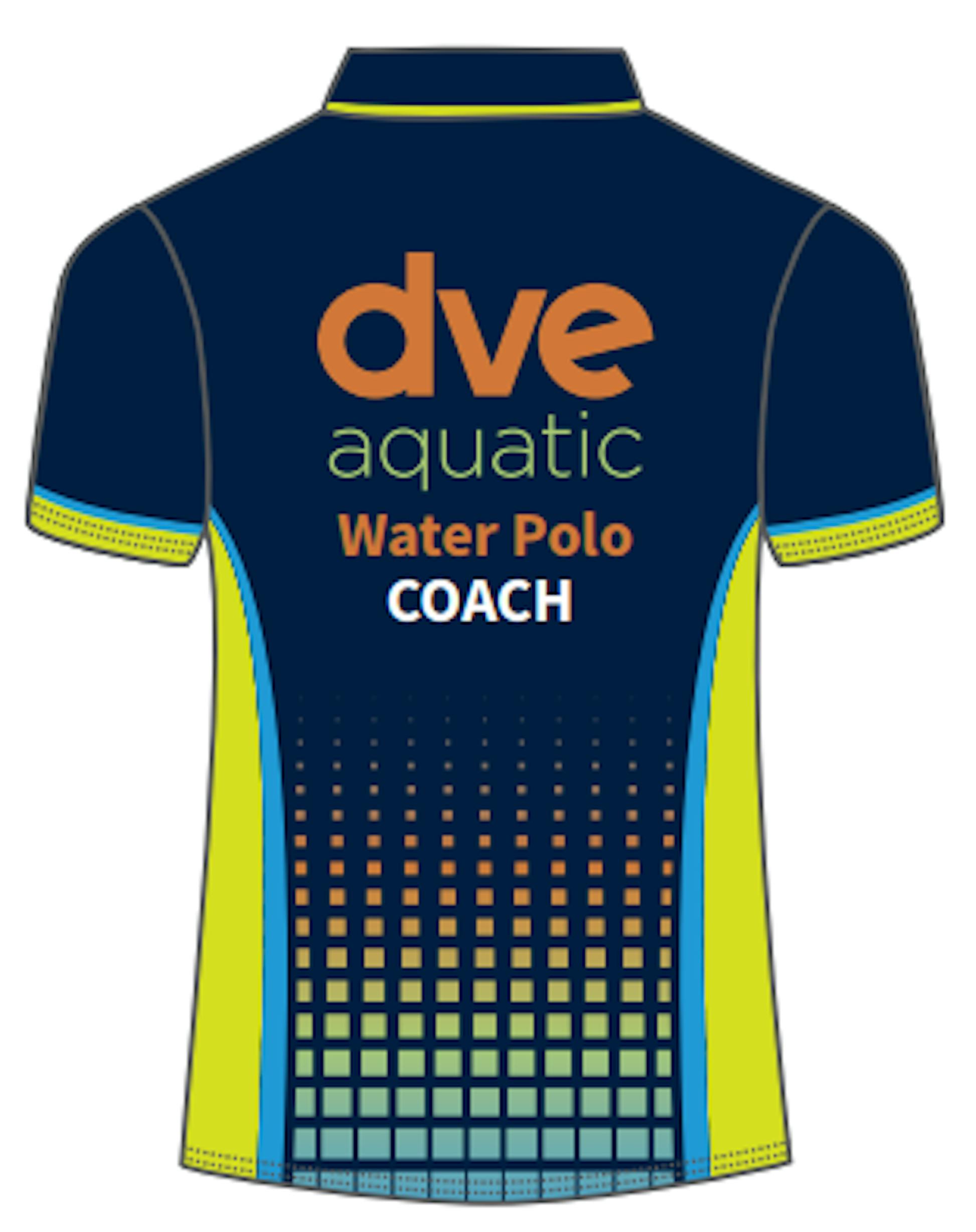 DVE Men's Water Polo Coach Shirt - Breathable Quick-Dry Performance Polo for Swim Coaches & Players - Perfect for Training, Games & Poolside Coaching
