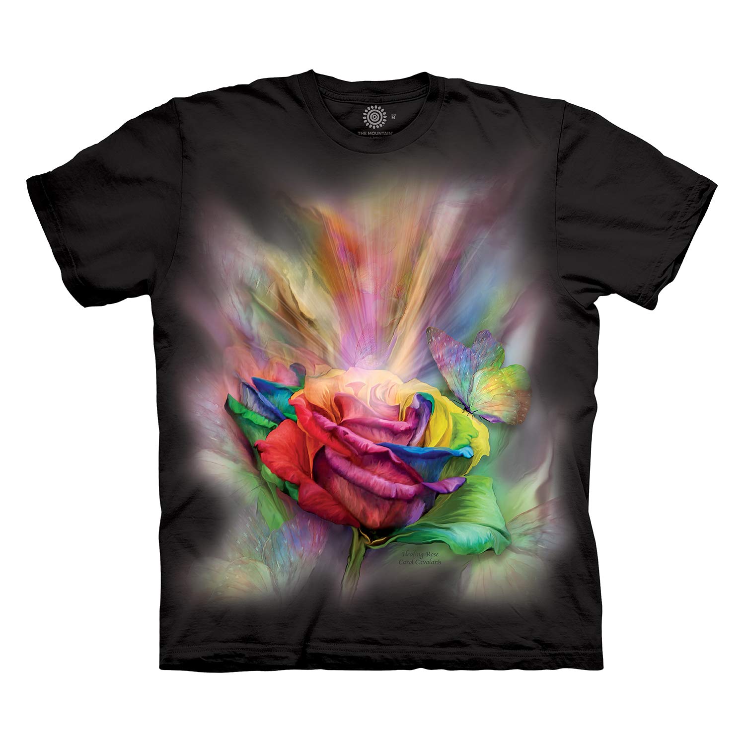 Healing Rose Graphic T-Shirt for Men - Soft Cotton Comfort Fit Tee - Perfect for Casual Wear, Outdoor Adventures & Gifts
