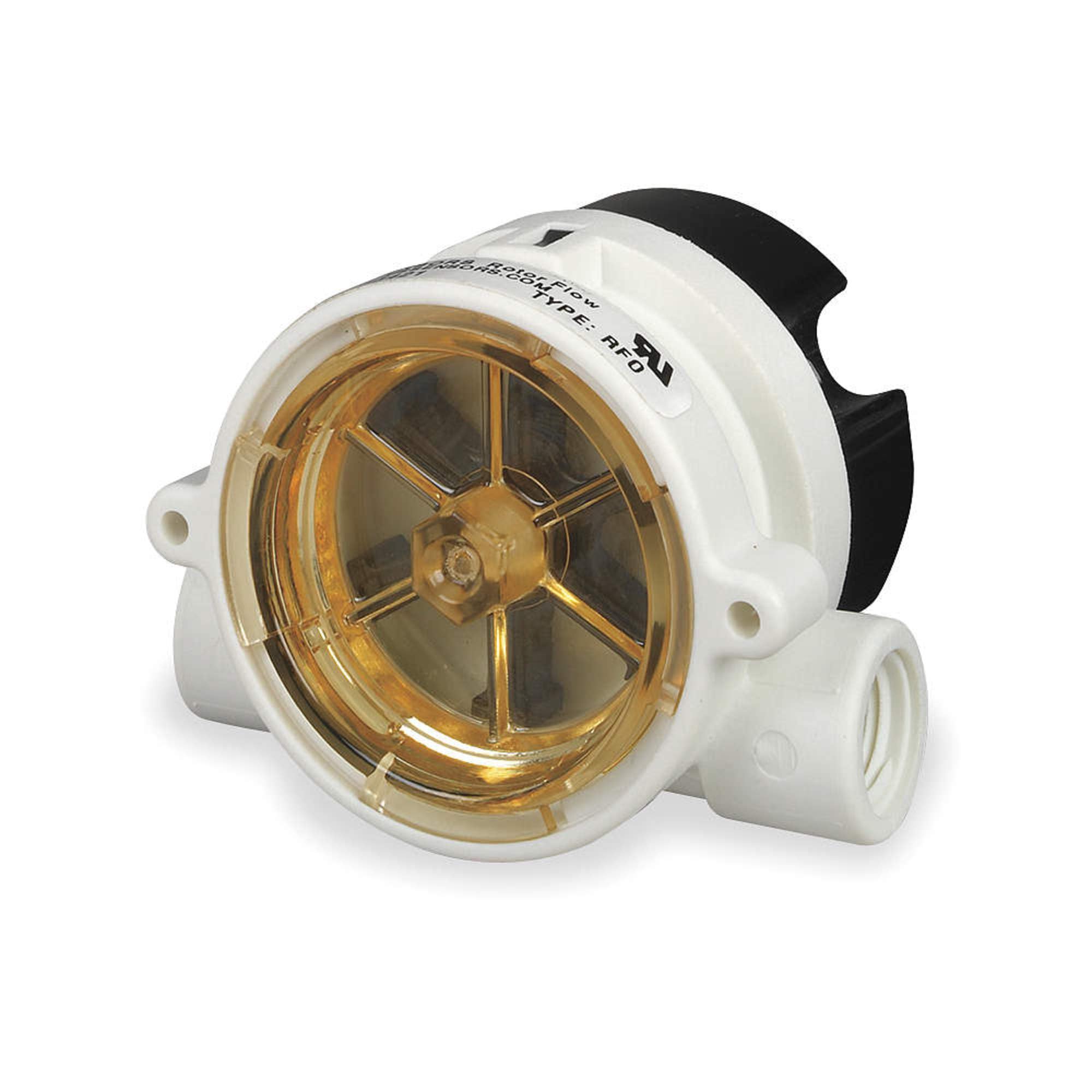 Gems Sensors Flow Rate Monitor Rotor - 20 GPM Max Flow Meter for Water, Oil & Liquids - Industrial & Home Use